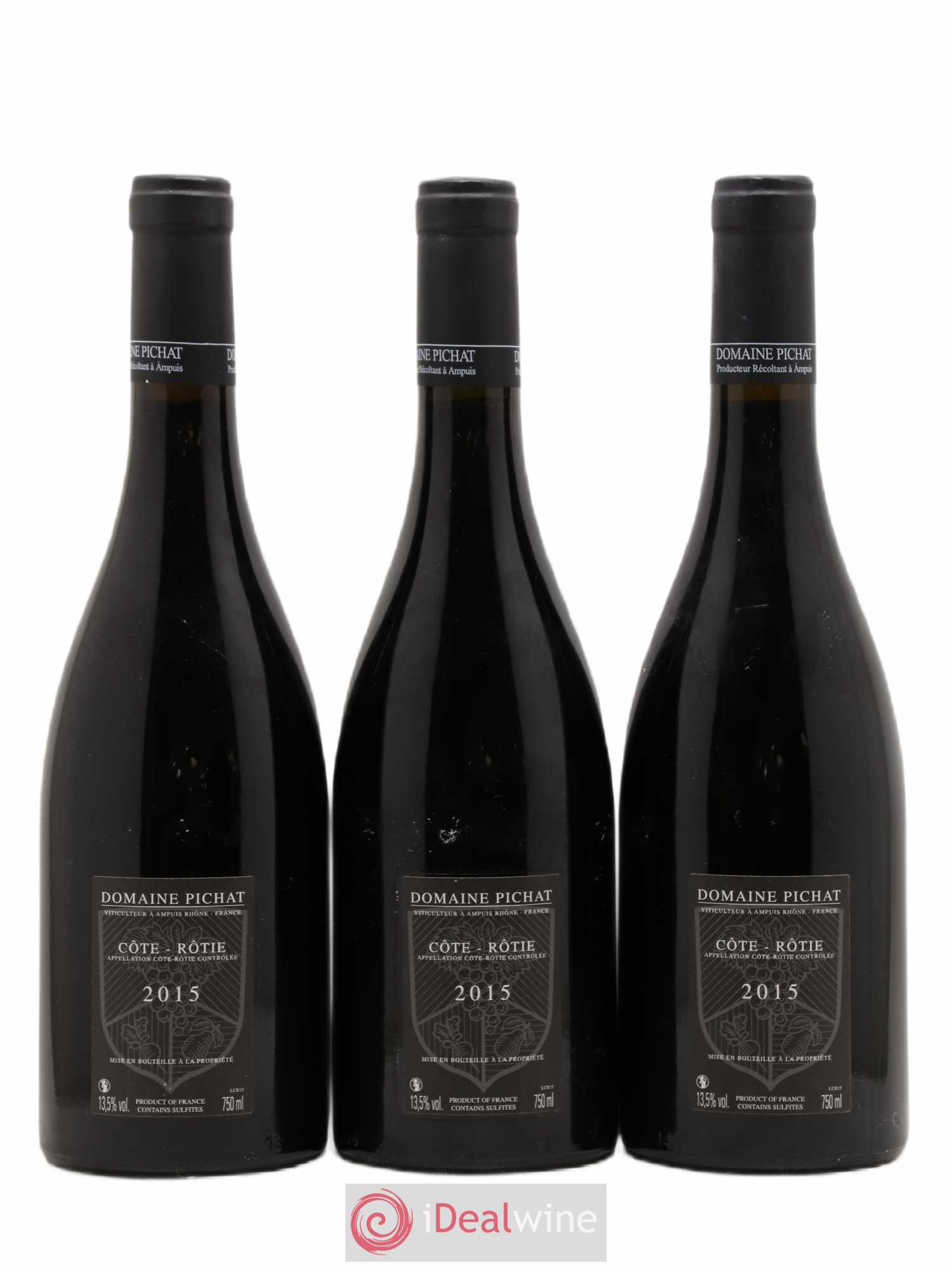 Côte-Rôtie Les Grandes Places Pichat (Domaine) 2015 - Lot de 3 bouteilles - 1