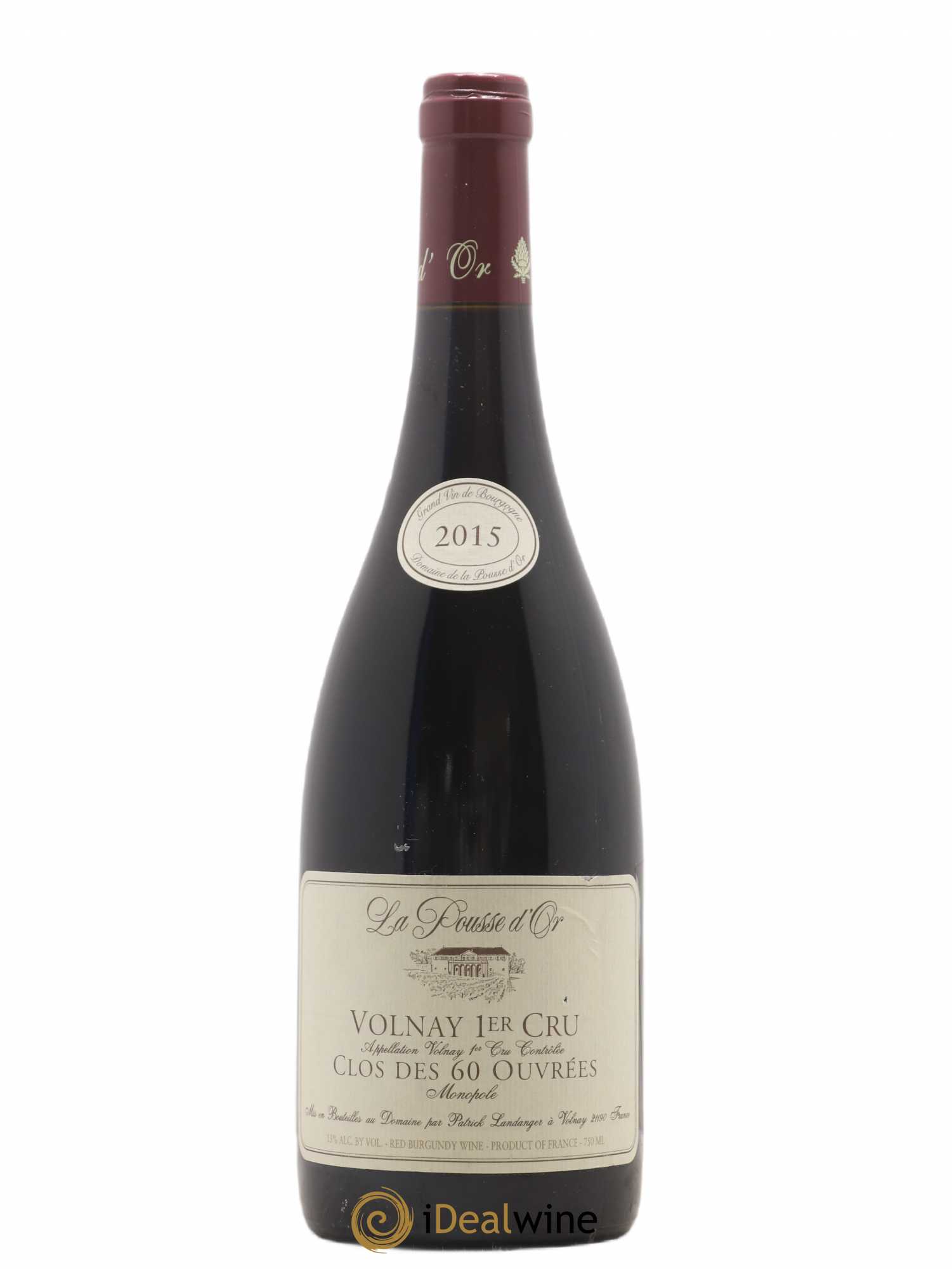 Volnay 1er Cru Clos des 60 ouvrées La Pousse d'Or (Domaine de) 2015 - Lot de 1 bouteille - 0