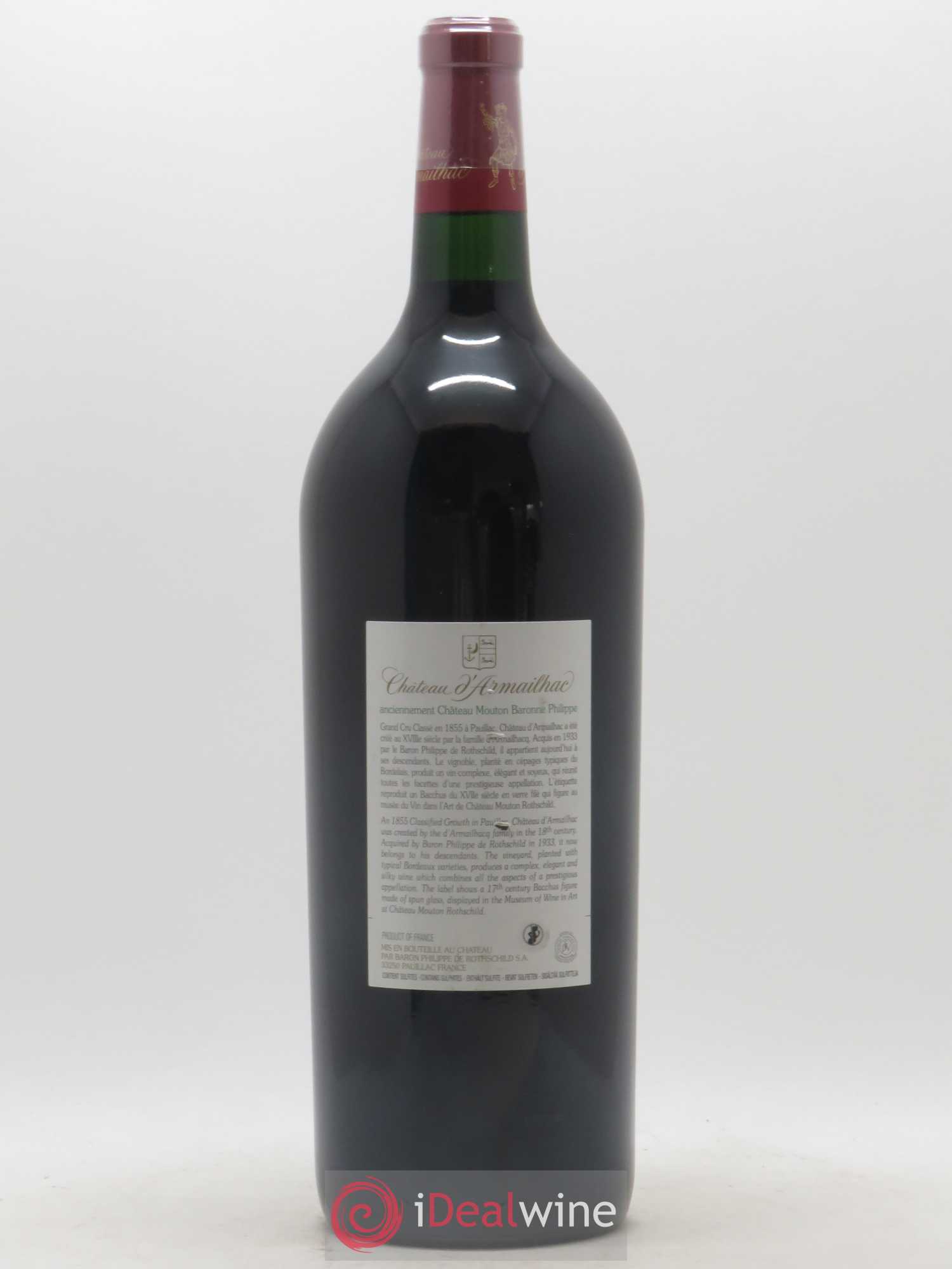 Château d' Armailhac - Mouton Baron(ne) Philippe 5ème Grand Cru Classé 2005 - Lot de 1 magnum - 1