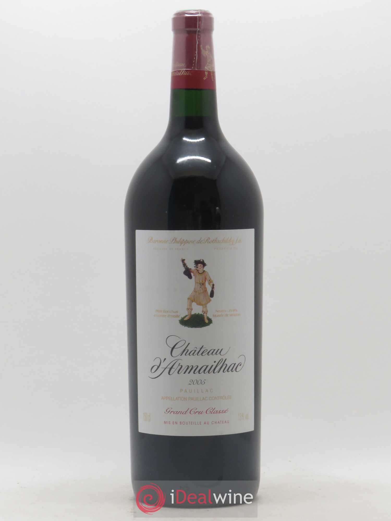 Château d' Armailhac - Mouton Baron(ne) Philippe 5ème Grand Cru Classé 2005 - Lot de 1 magnum - 0