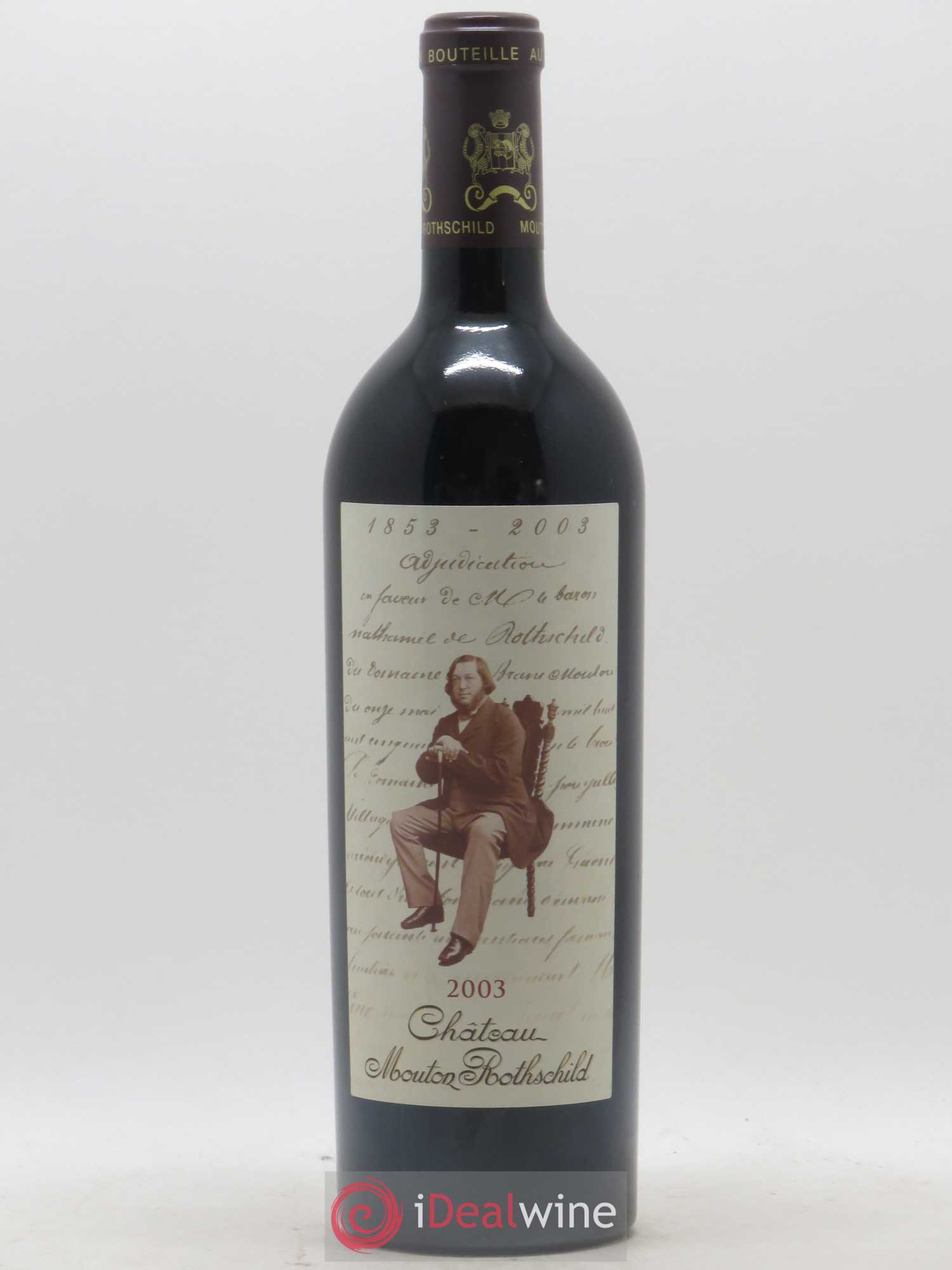 Château Mouton Rothschild 1er Grand Cru Classé 2003 - Lot de 1 bouteille - 0