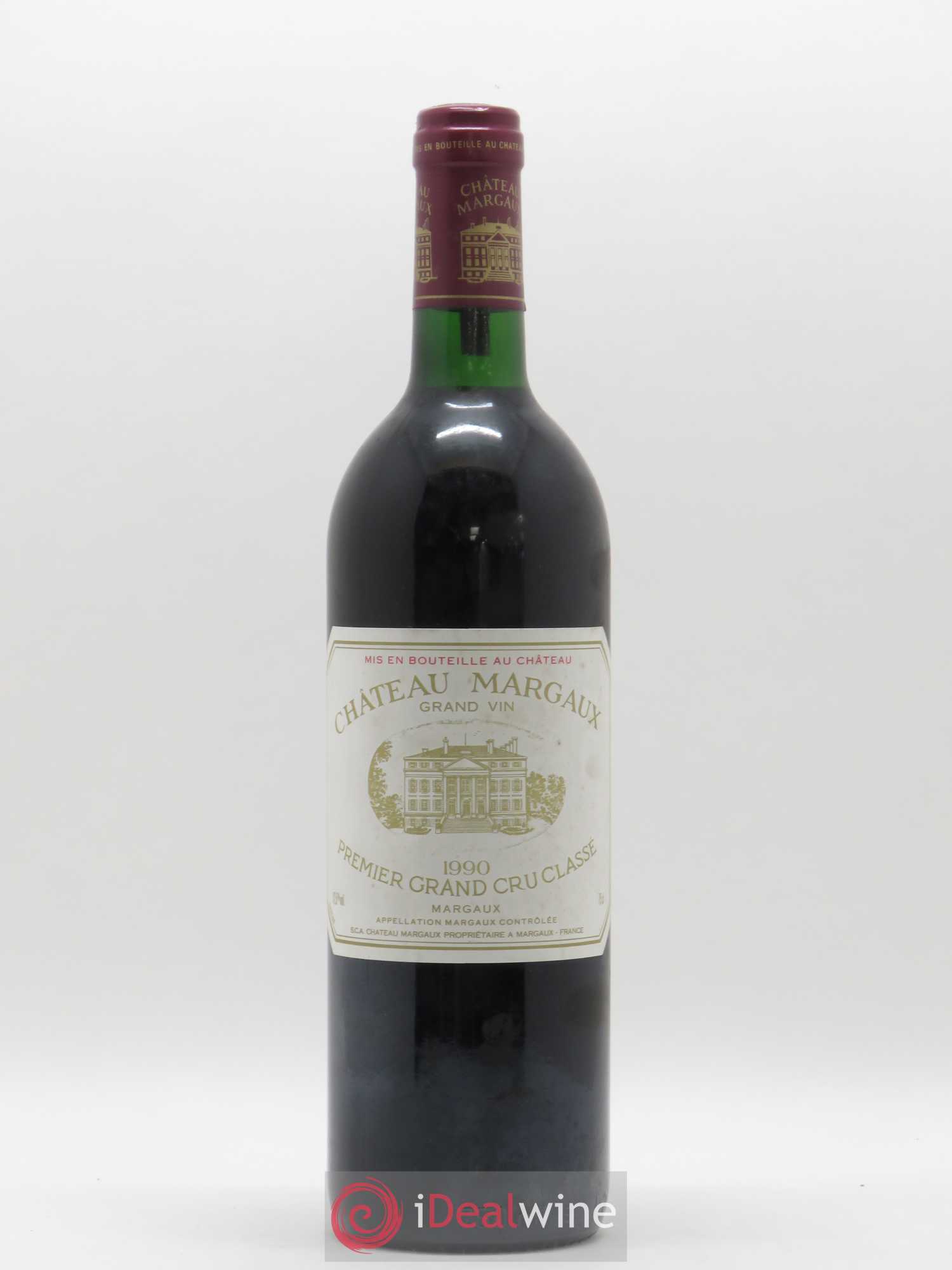 Château Margaux 1er Grand Cru Classé 1990 - Lot de 1 bouteille - 0
