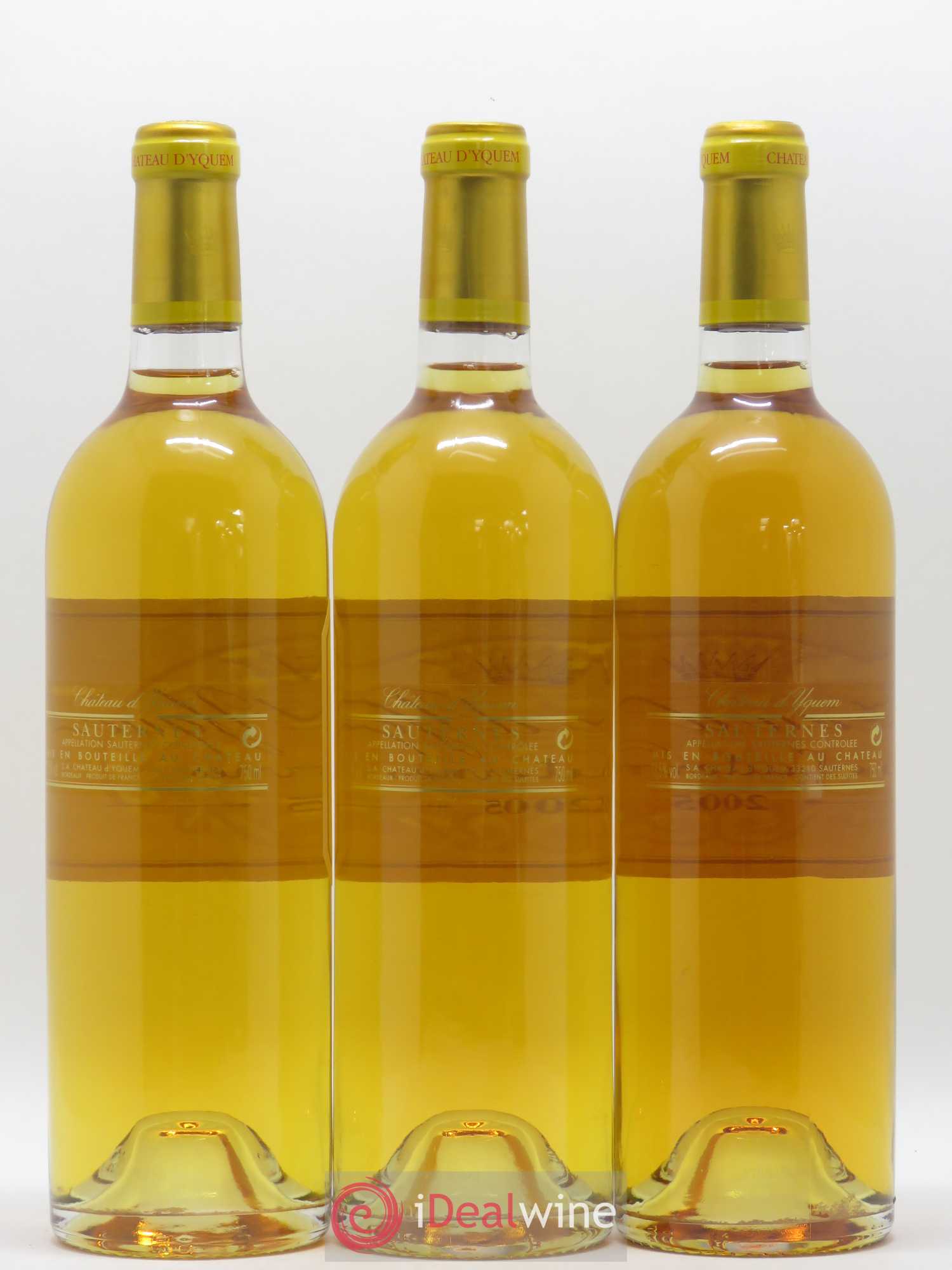 Château d' Yquem 1er Cru Classé Supérieur 2005 - Lotto di 3 bottiglie - 1