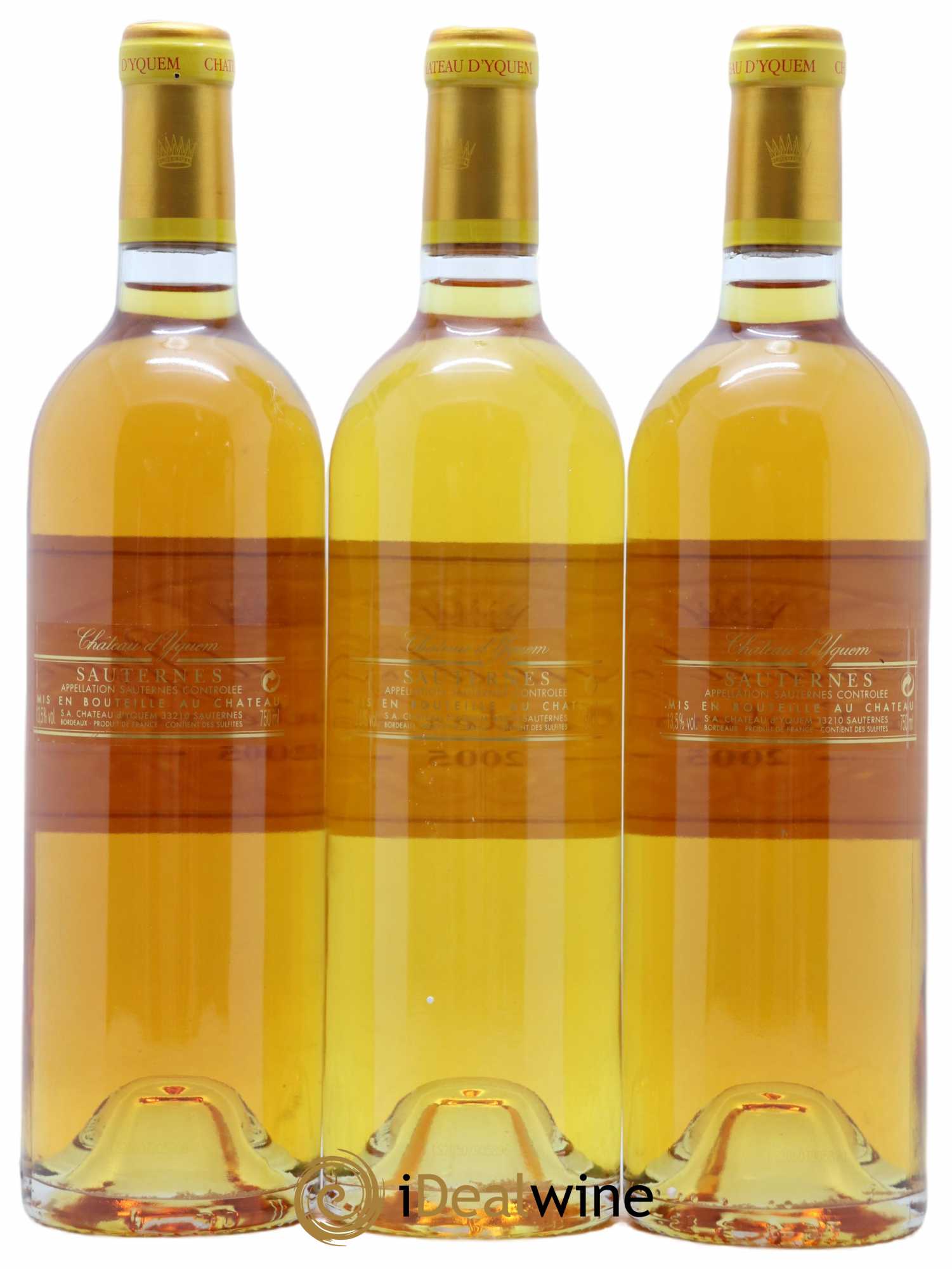 Château d' Yquem 1er Cru Classé Supérieur 2005 - Lotto di 3 bottiglie - 1