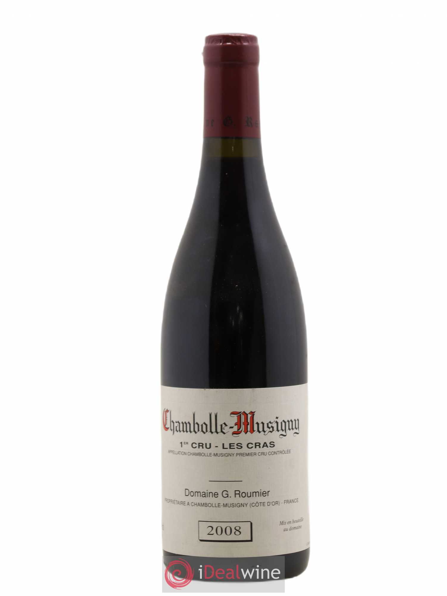 Chambolle-Musigny 1er Cru Les Cras Georges Roumier (Domaine) 2008 - Lot de 1 bouteille - 0