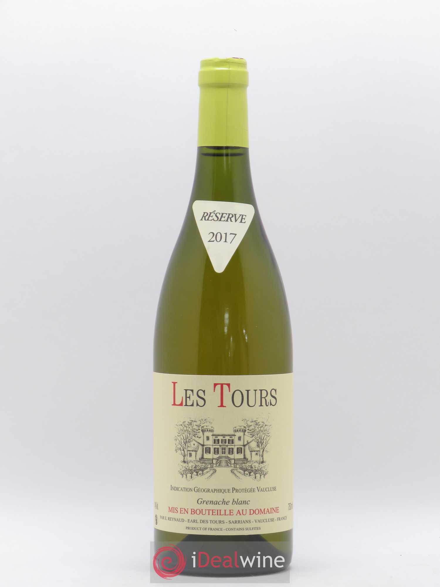 Vaucluse (Vin de Pays de Vaucluse) Les Tours Grenache Blanc Emmanuel Reynaud 2017 - Lot de 1 bouteille - 0