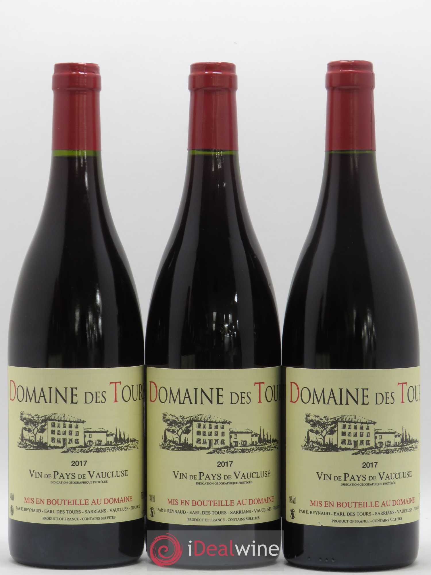 Vaucluse (Vin de Pays de Vaucluse) Domaine des Tours Emmanuel Reynaud 2017 - Lot de 6 bouteilles - 1