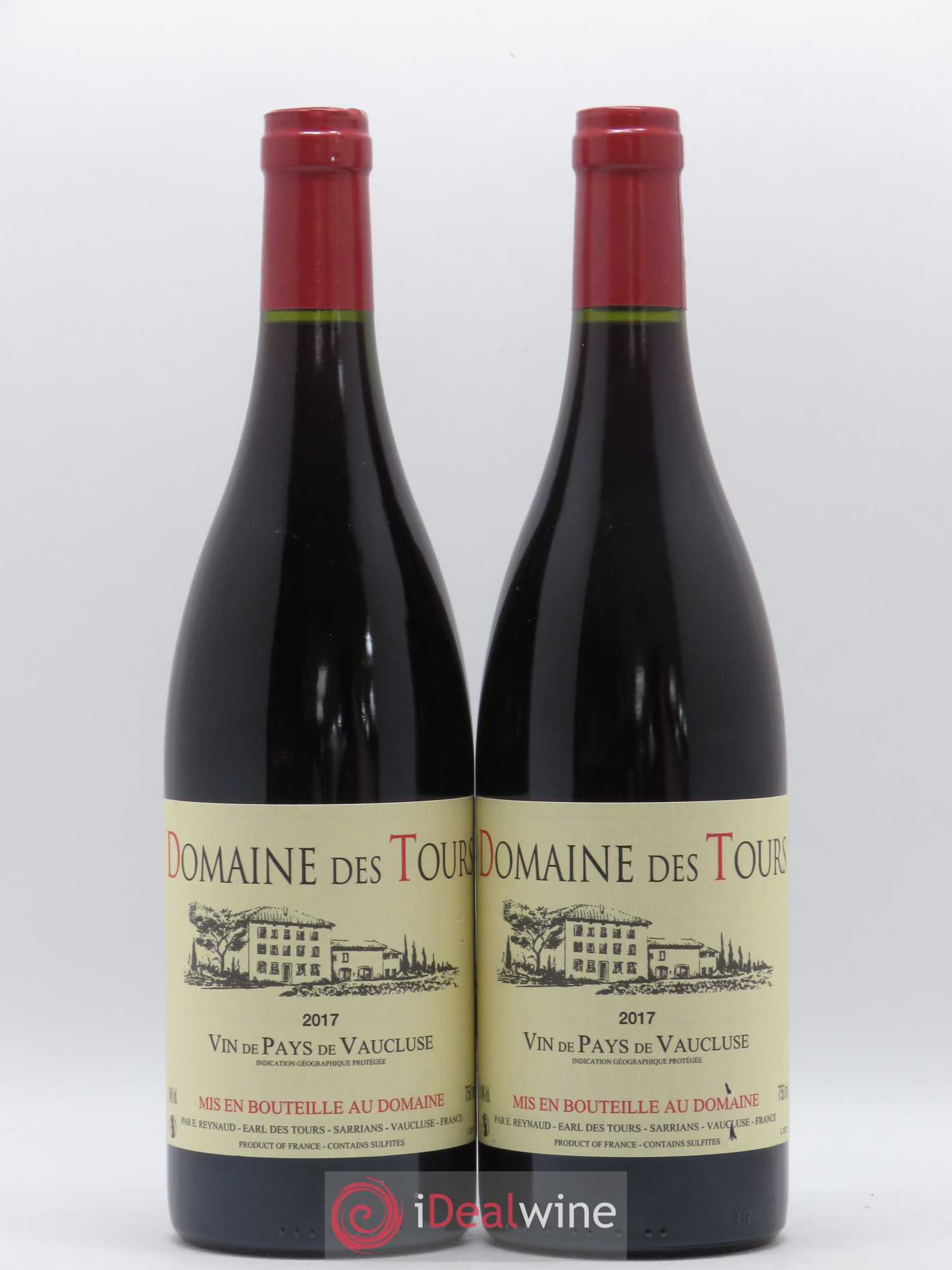 Vaucluse (Vin de Pays de Vaucluse) Domaine des Tours Emmanuel Reynaud 2017 - Lot de 2 bouteilles - 0