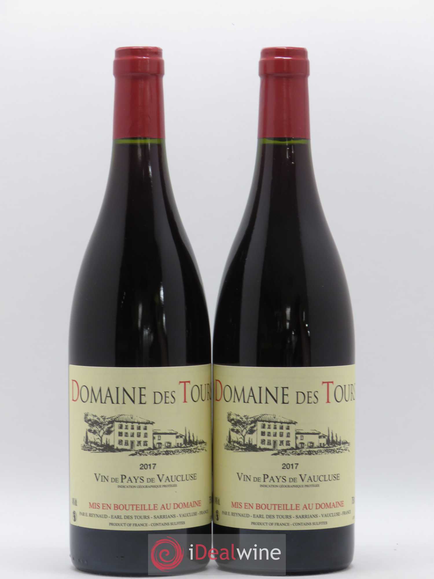 Vaucluse (Vin de Pays de Vaucluse) Domaine des Tours Emmanuel Reynaud 2017 - Lot de 2 bouteilles - 0