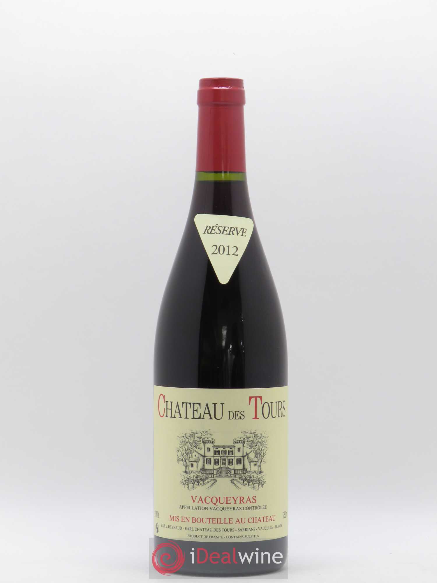 Vacqueyras Château des Tours Emmanuel Reynaud 2012 - Lot de 1 bouteille - 0