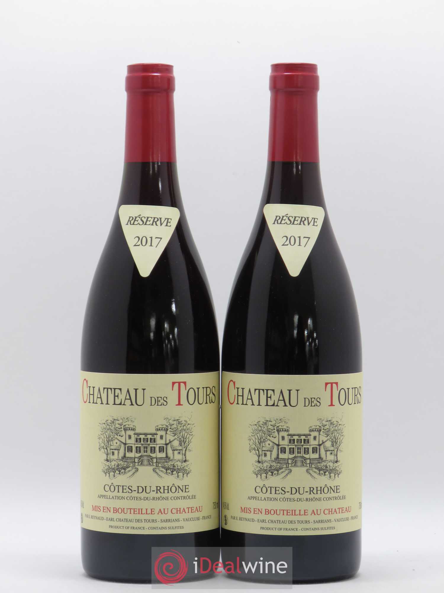 Côtes-du-Rhône Château des Tours Emmanuel Reynaud 2017 - Lot de 2 bouteilles - 0