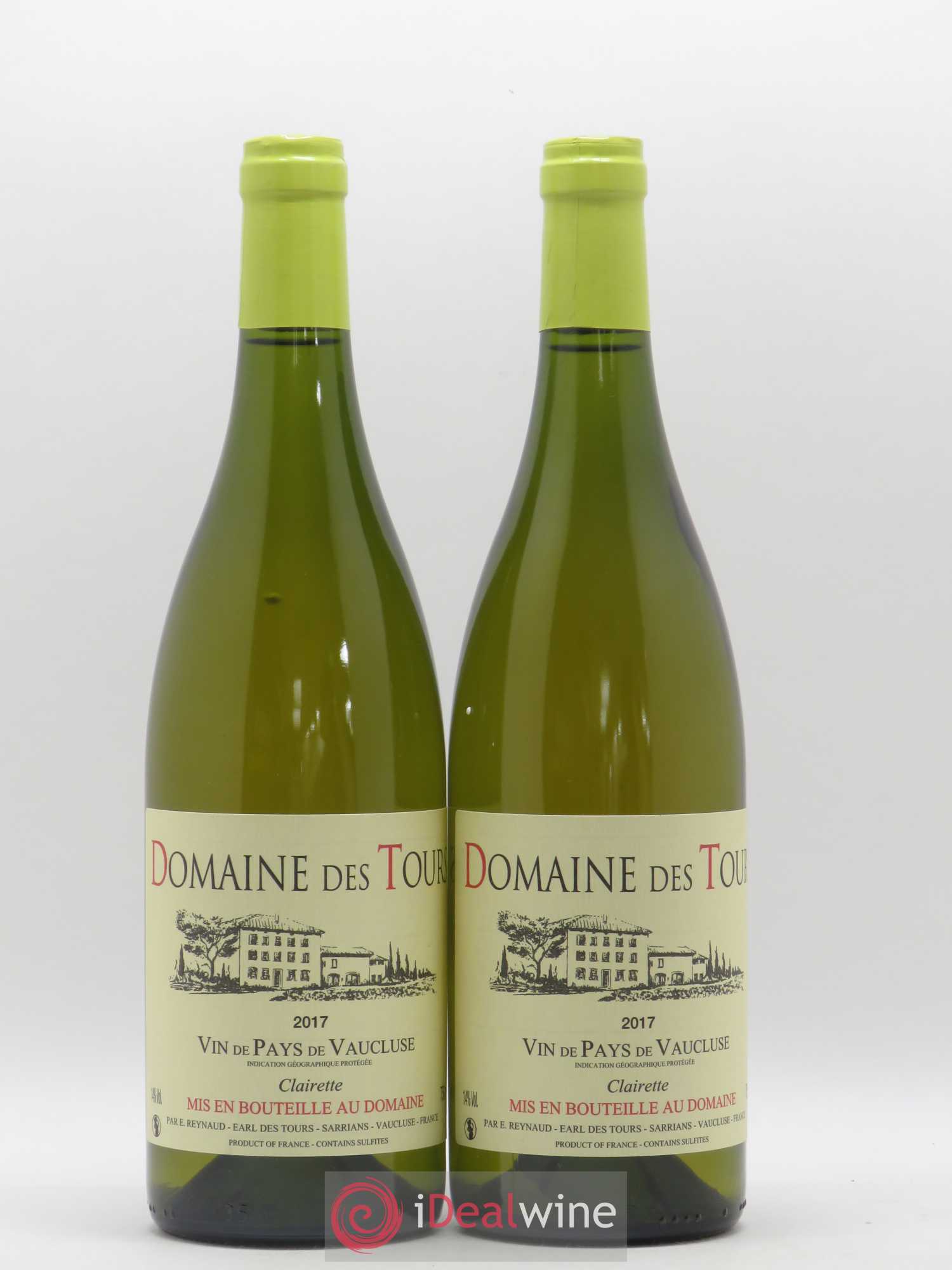 Vaucluse (Vin de Pays de Vaucluse) Domaine des Tours Emmanuel Reynaud Clairette 2017 - Lot de 2 bouteilles - 0