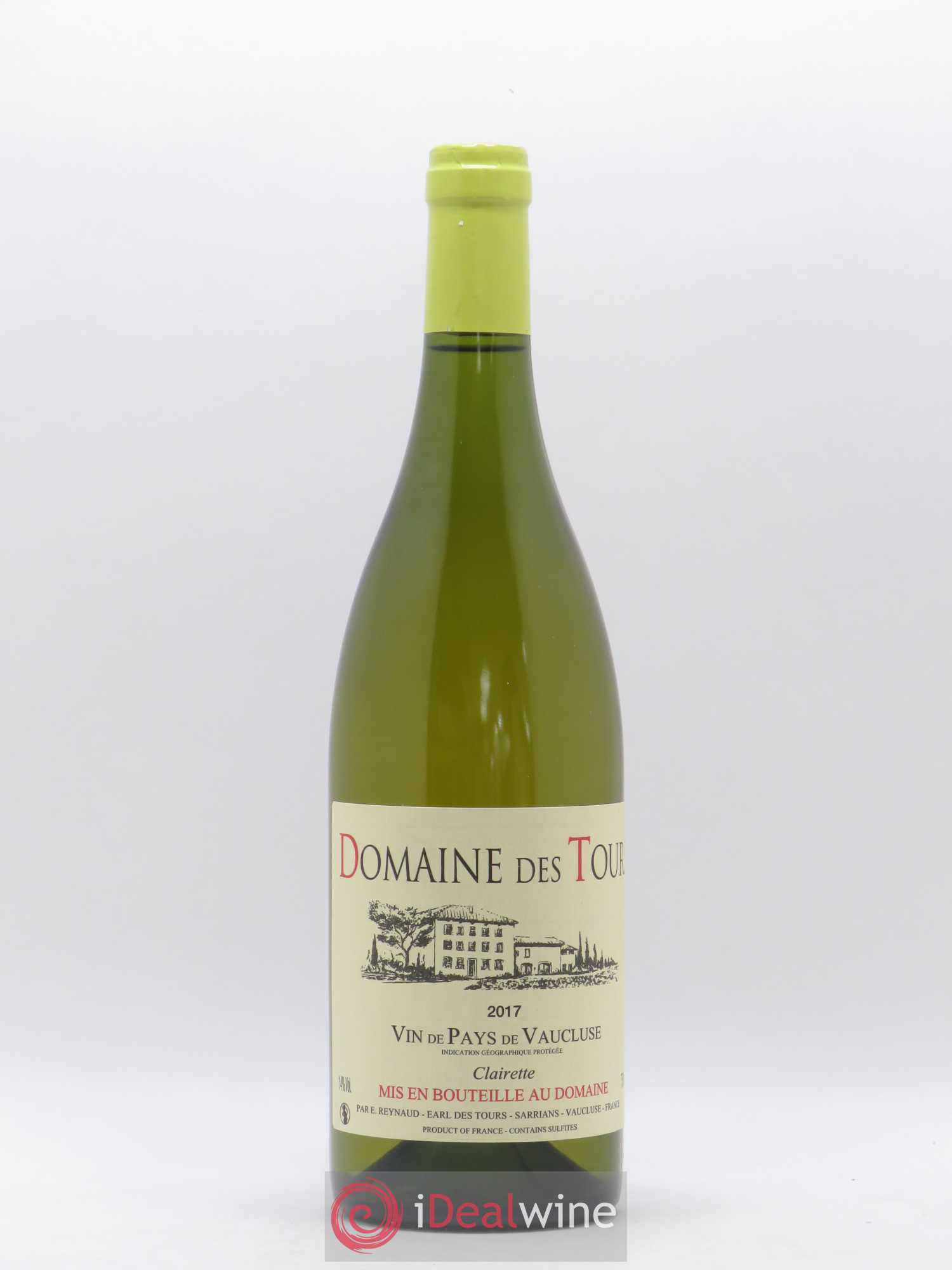 Vaucluse (Vin de Pays de Vaucluse) Domaine des Tours Emmanuel Reynaud Clairette 2017 - Lot de 1 bouteille - 0