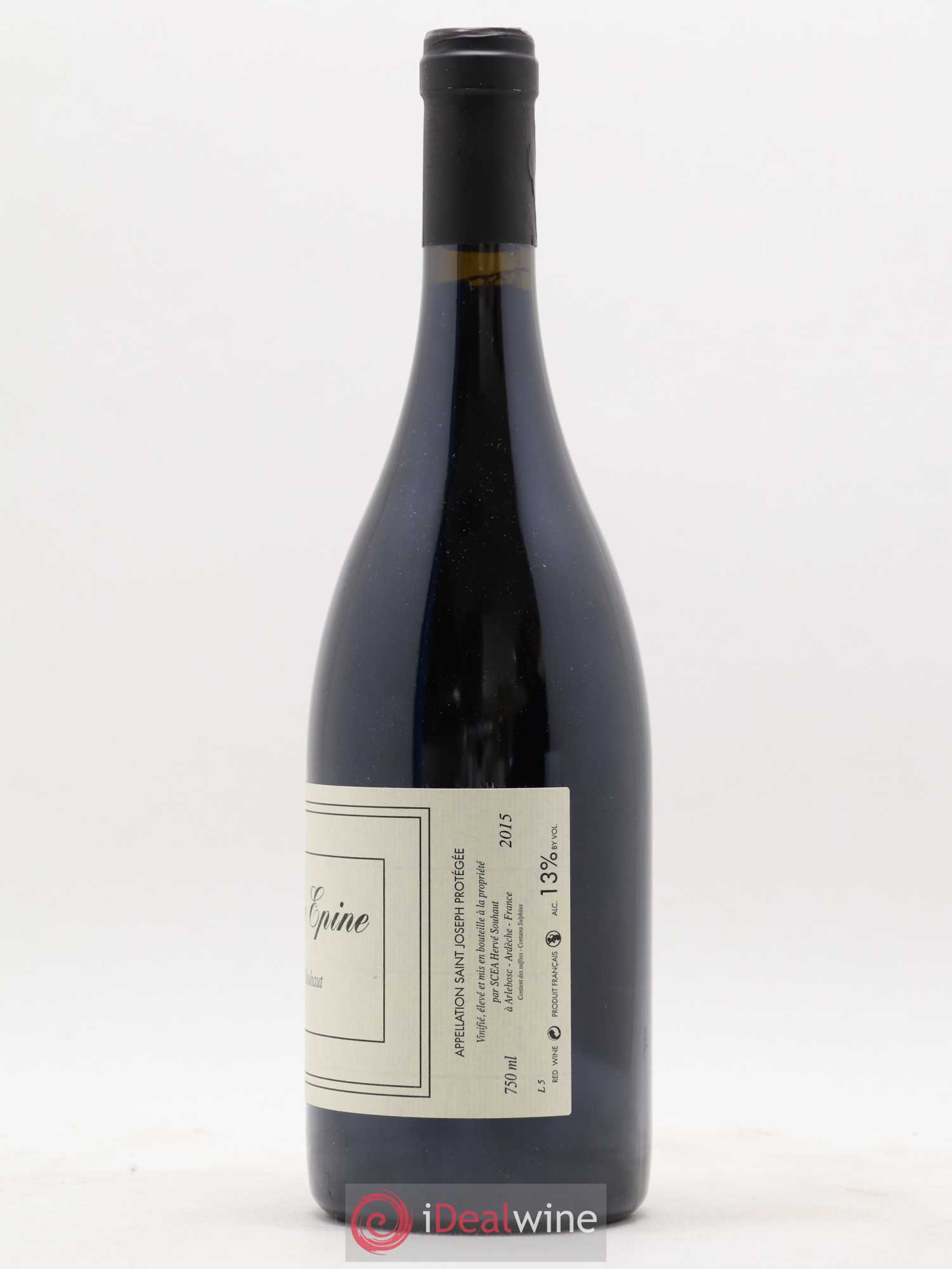 Saint-Joseph Sainte Epine Hervé Souhaut - Domaine Romaneaux-Destezet 2015 - Lot de 1 bouteille - 1