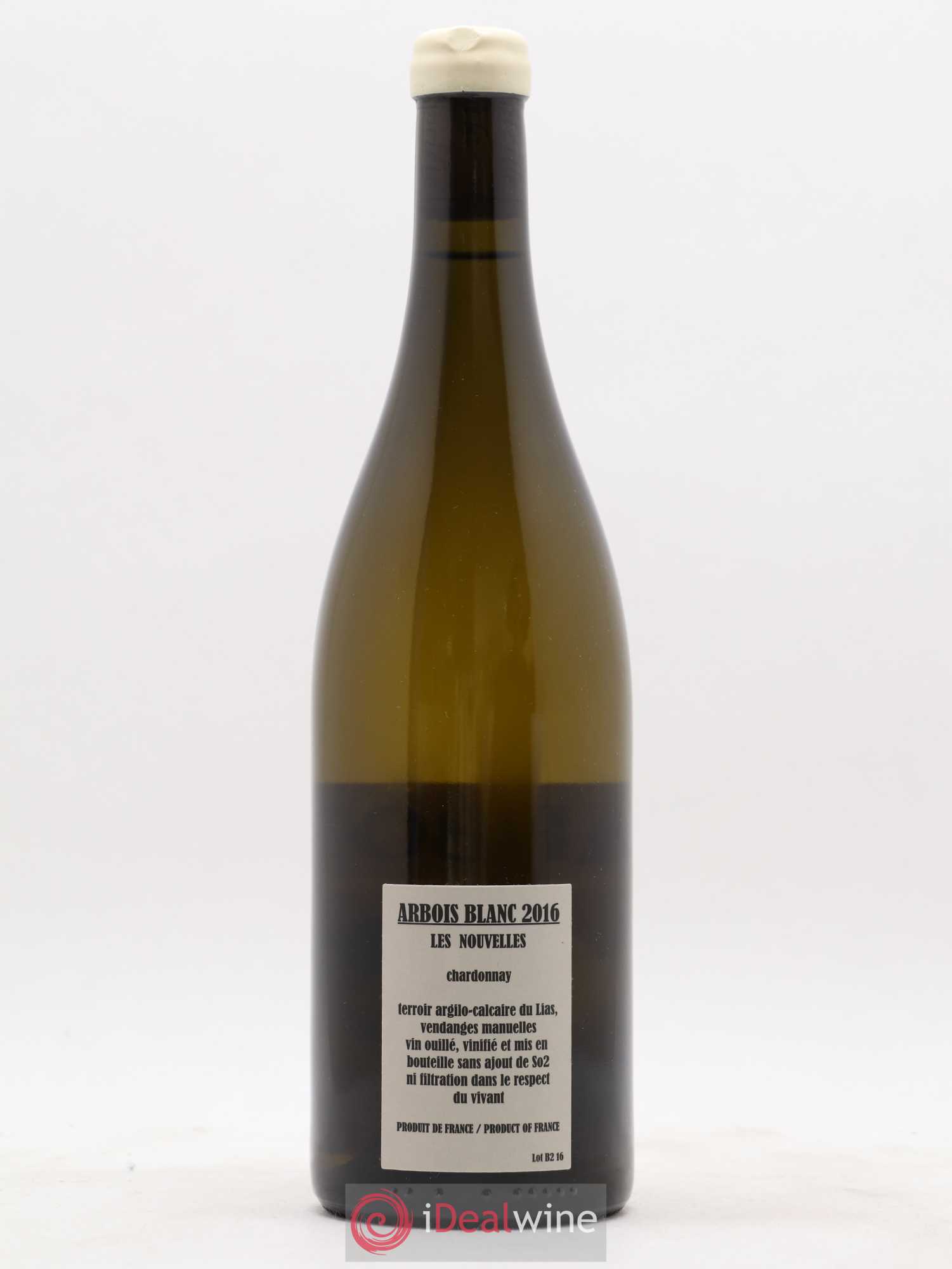 Arbois Chardonnay Les Nouvelles Adeline Houillon & Renaud Bruyère 2016 - Lot de 1 bouteille - 1