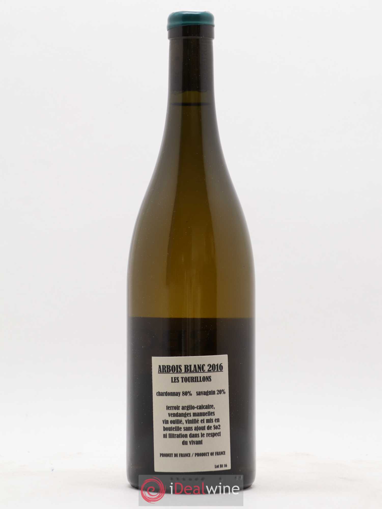 Arbois Chardonnay Savagnin Les Tourillons Adeline Houillon & Renaud Bruyère 2016 - Lot de 1 bouteille - 1
