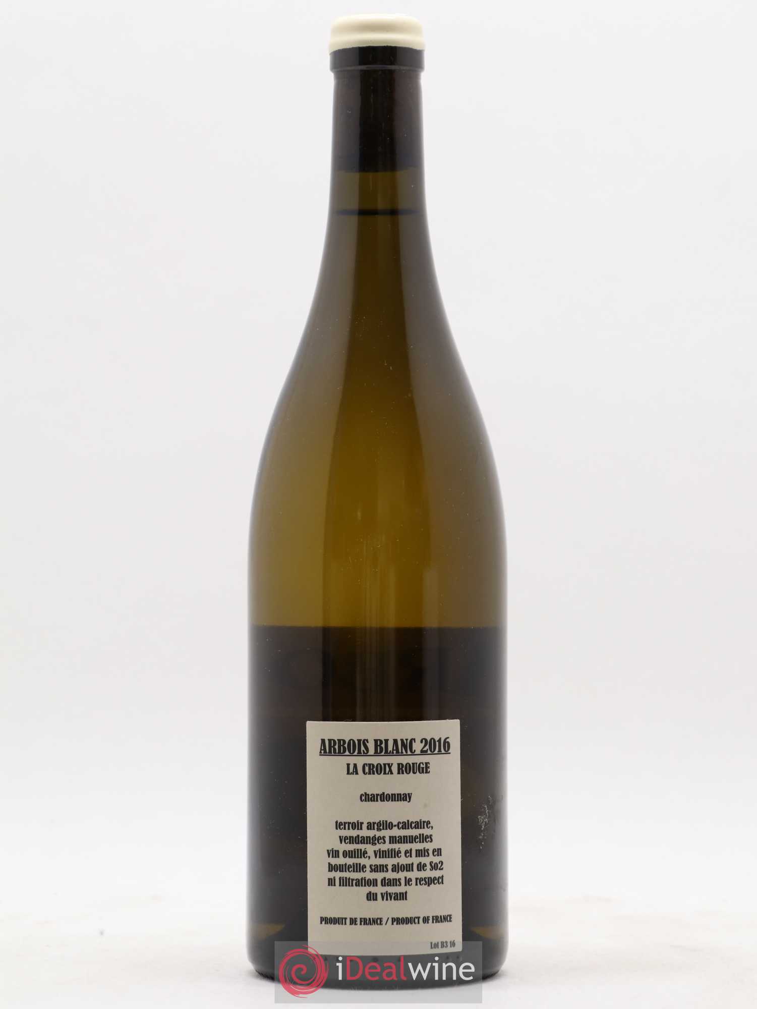 Arbois Chardonnay La Croix Rouge Adeline Houillon & Renaud Bruyère 2016 - Lot de 1 bouteille - 1