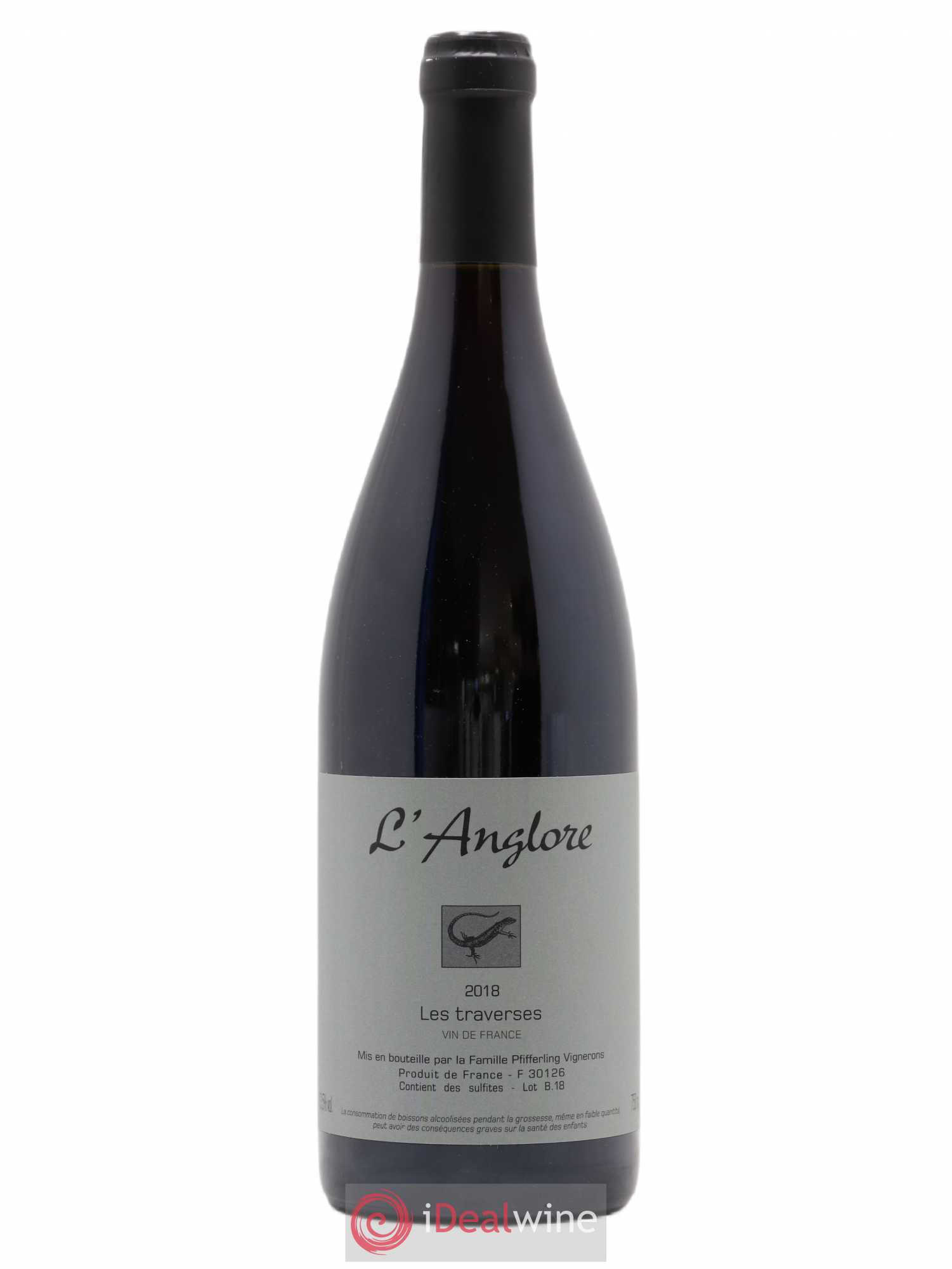 Vin de France Les Traverses L'Anglore 2018 - Lot de 1 bouteille - 0