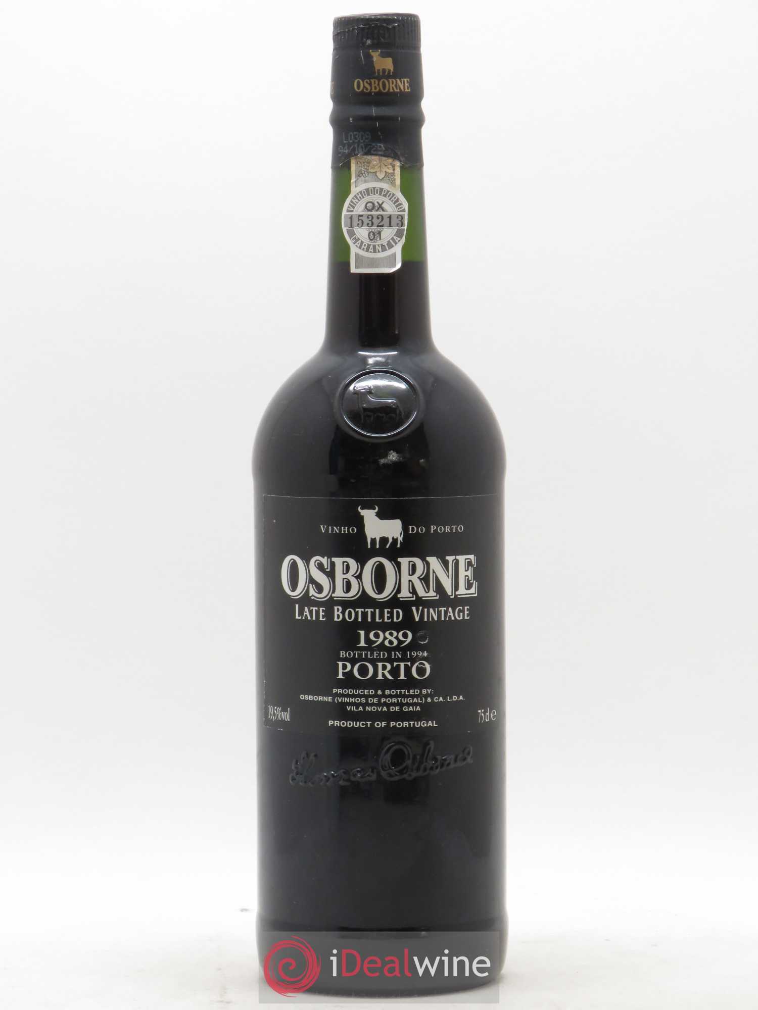 Porto LBV Osborne 1989 - Lot de 1 bouteille - 0