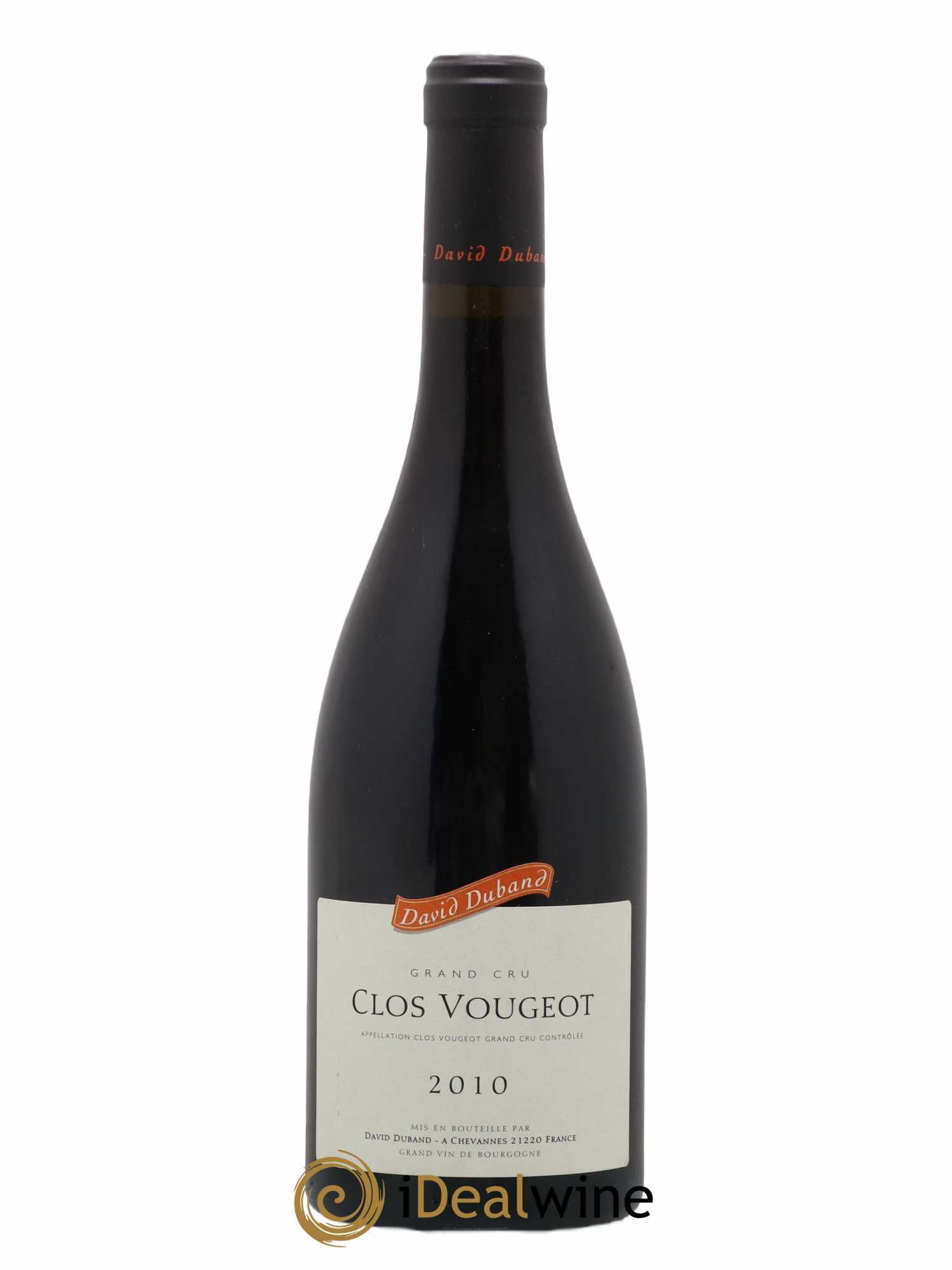 Clos de Vougeot Grand Cru David Duband (Domaine) 2010 - Lot de 1 bouteille - 0