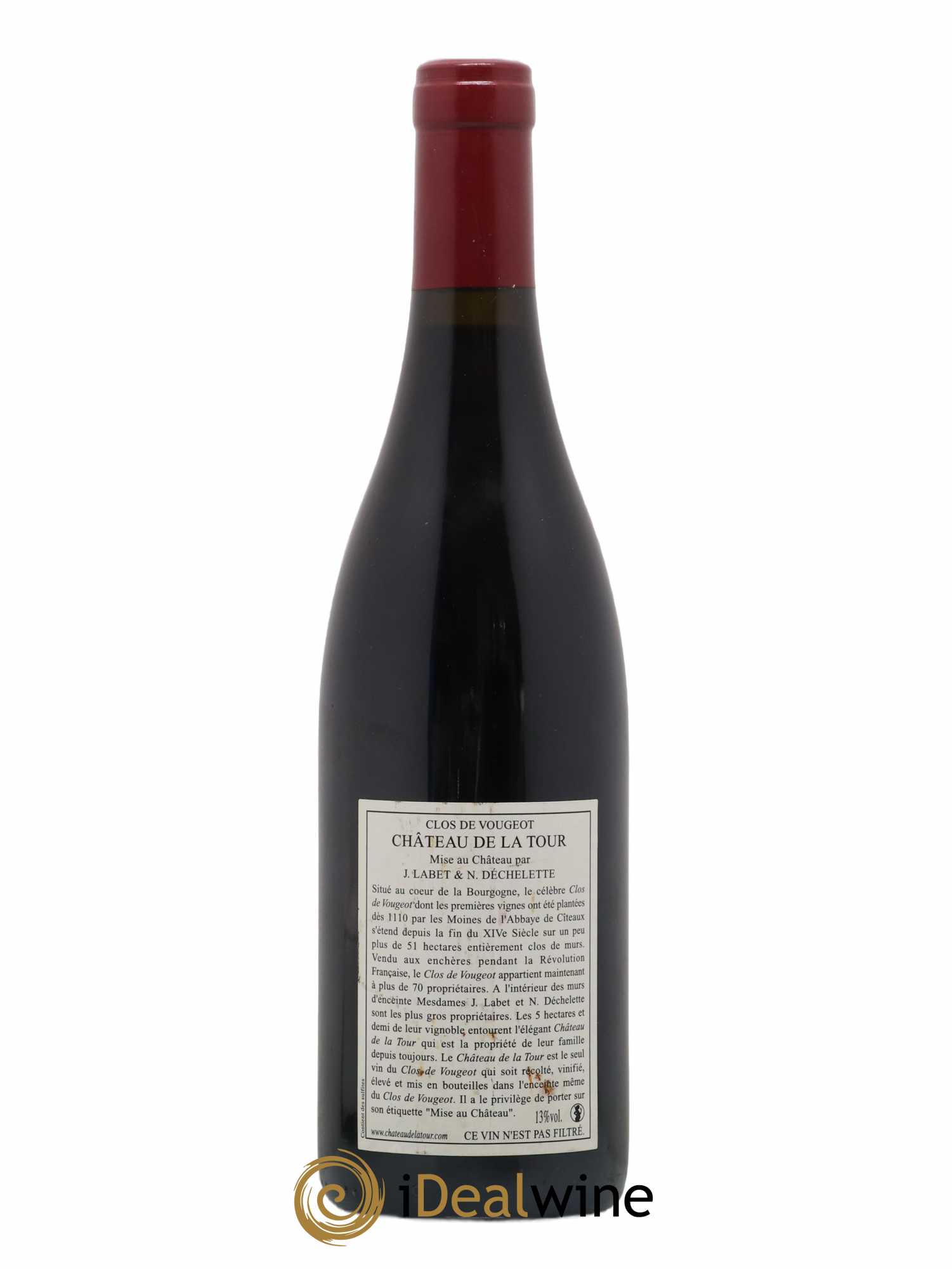 Clos de Vougeot Grand Cru Château de La Tour 2008 - Lot de 1 bouteille - 1