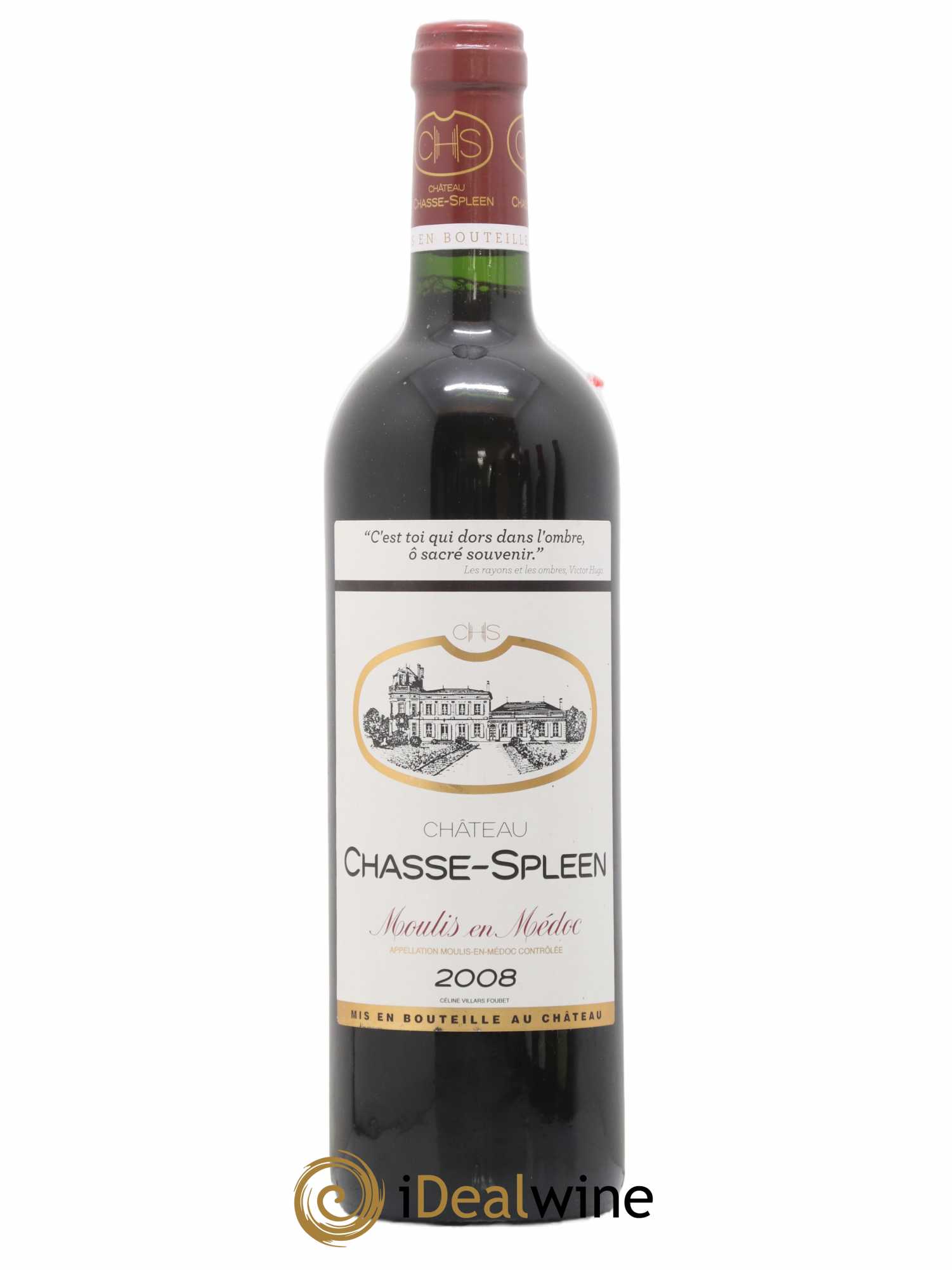 Château Chasse Spleen 2008 - Lot de 1 bouteille - 0