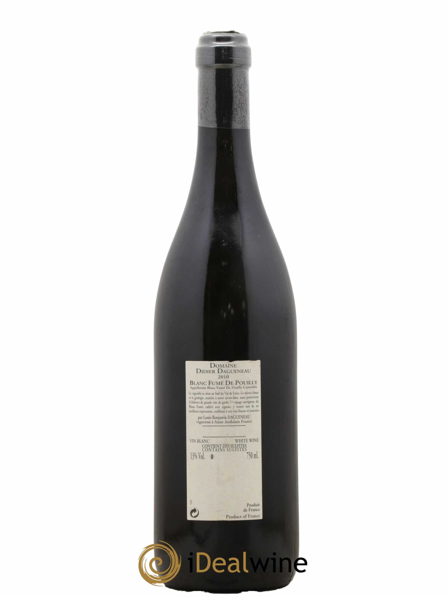 Pouilly-Fumé Buisson Renard Dagueneau (Domaine Didier - Louis-Benjamin) 2010 - Lot de 1 bouteille - 1