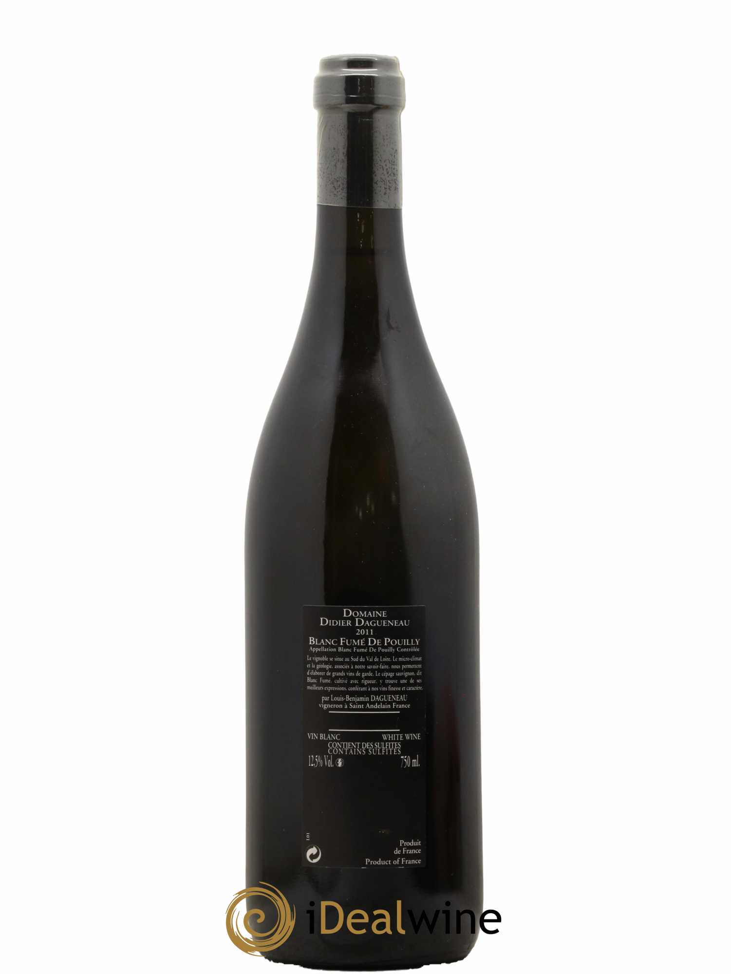 Vin de France (anciennement Pouilly-Fumé) Silex Dagueneau (Domaine Didier - Louis-Benjamin) 2011 - Lot de 1 bouteille - 1