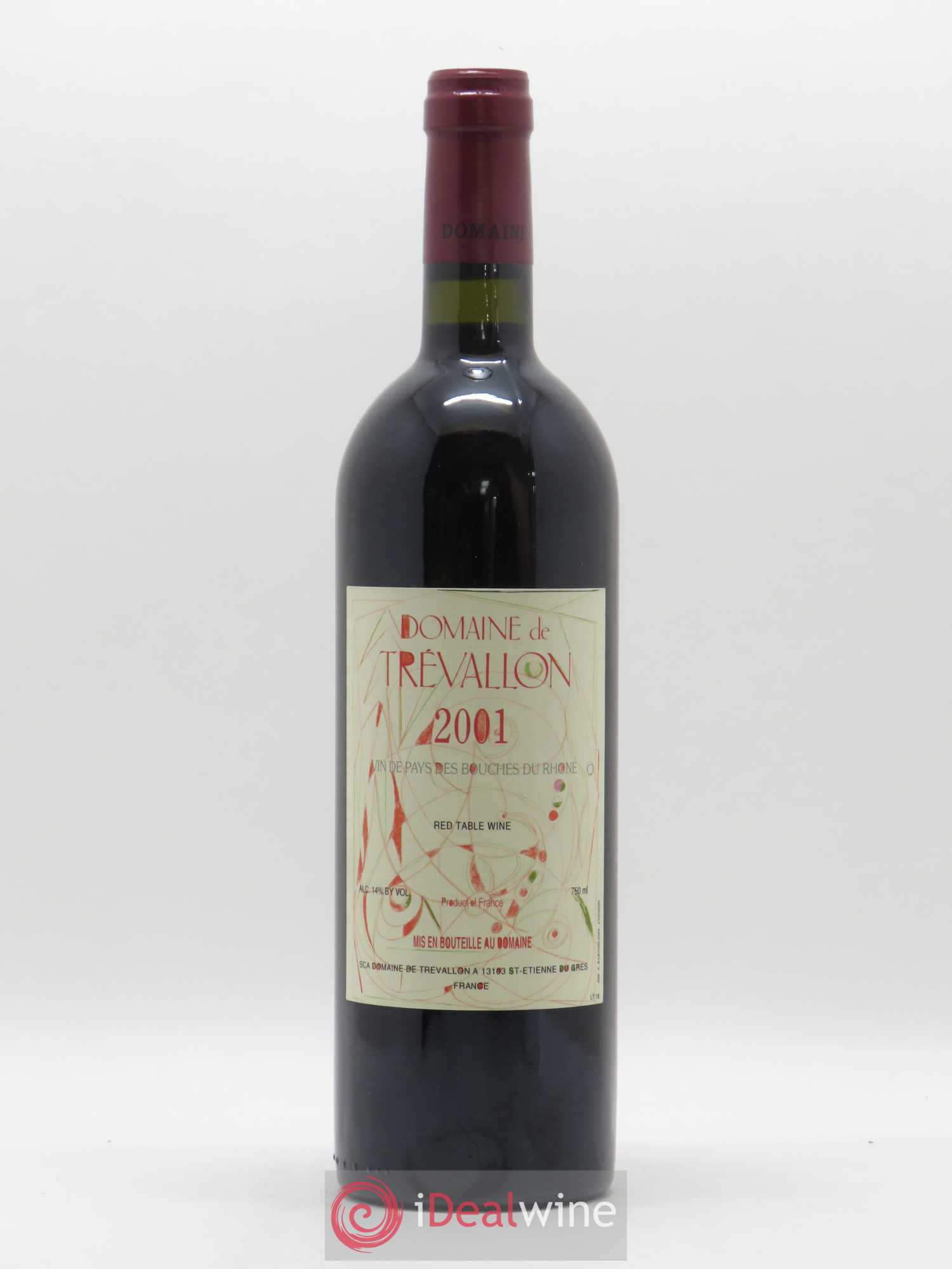 VDP Bouches du Rhône Trévallon (Domaine de) Eloi Dürrbach 2001 - Lot de 1 bouteille - 0