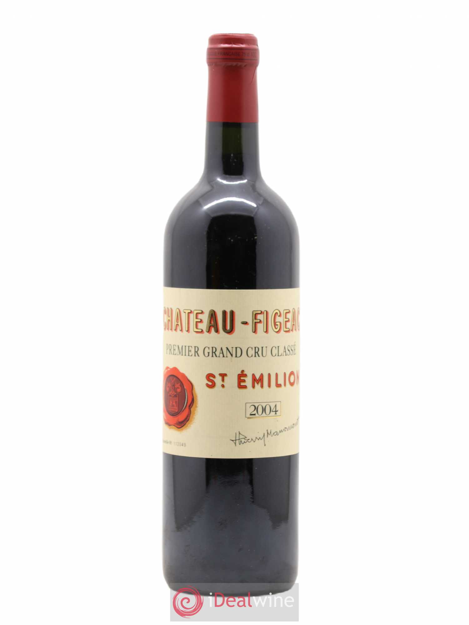 Château Figeac 1er Grand Cru Classé A 2004 - Lot de 1 bouteille - 0