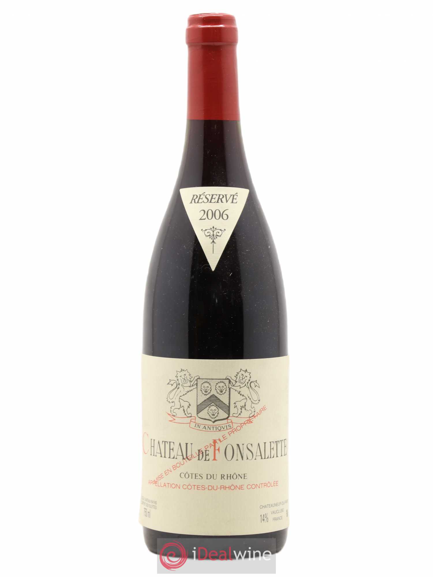 Côtes-du-Rhône Château de Fonsalette Emmanuel Reynaud 2006 - Lot de 1 bouteille - 0