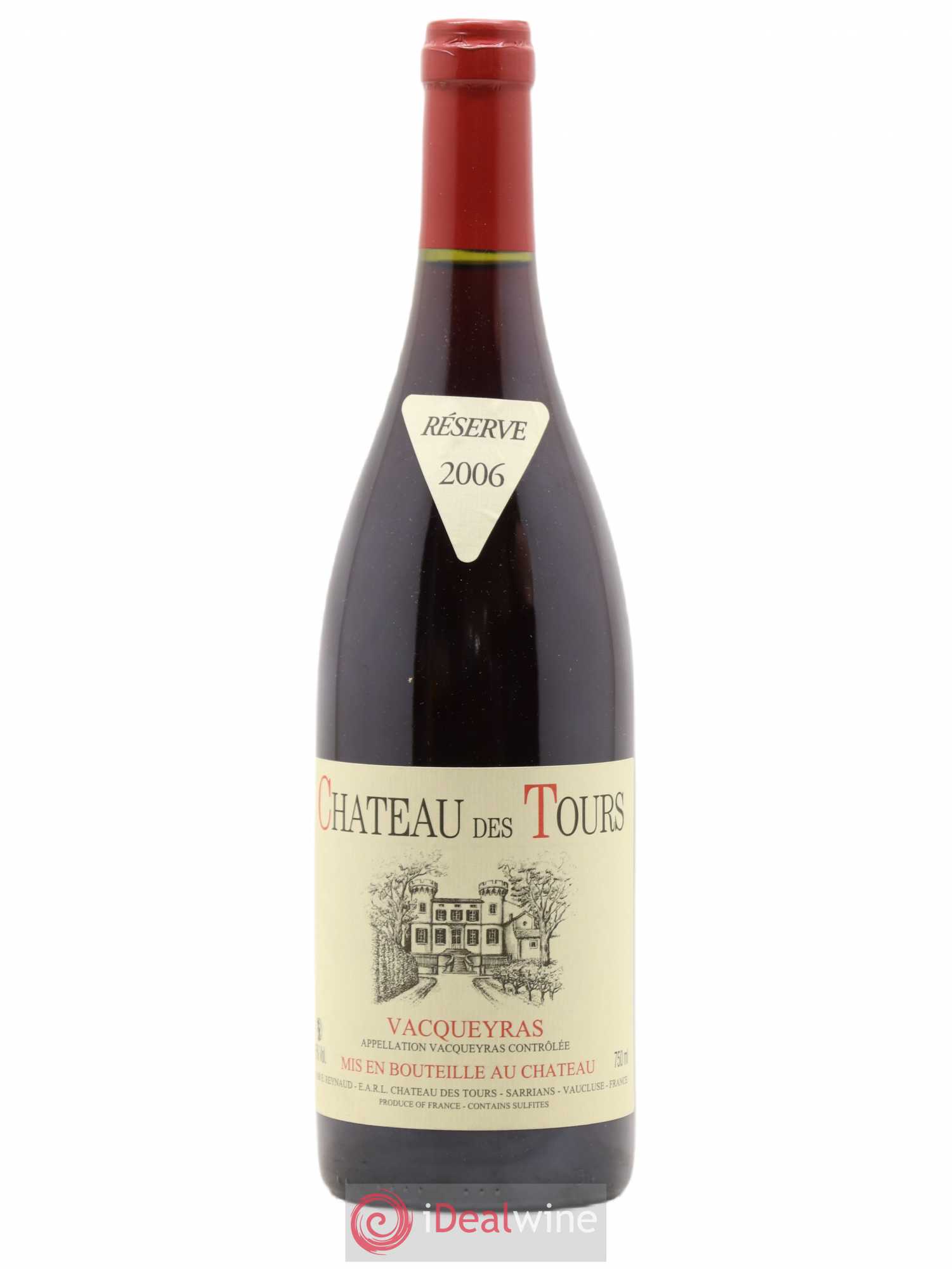 Vacqueyras Château des Tours Emmanuel Reynaud 2006 - Lot de 1 bouteille - 0