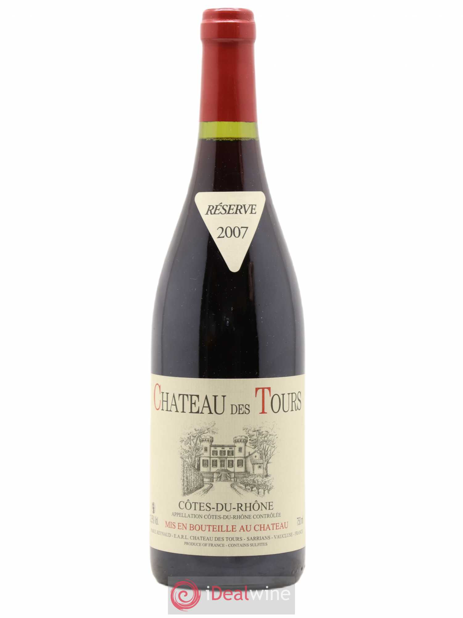 Côtes-du-Rhône Château des Tours Emmanuel Reynaud 2007 - Lot de 1 bouteille - 0