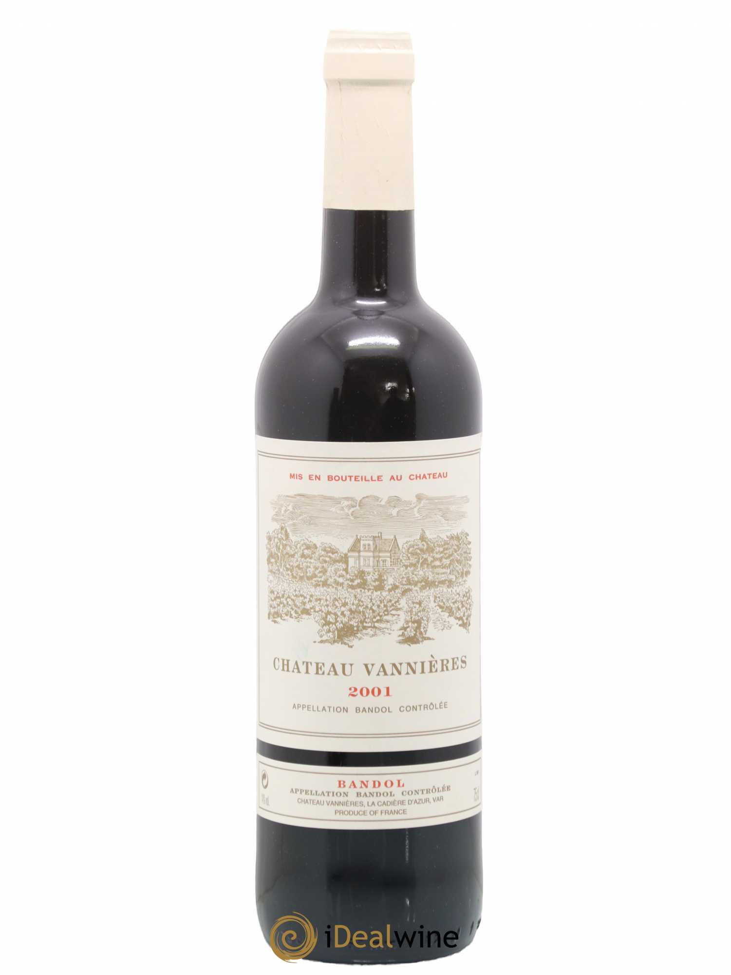 Bandol Château Vannières Éric et Charles-Éric Boisseaux 2001 - Lot de 1 bouteille - 0