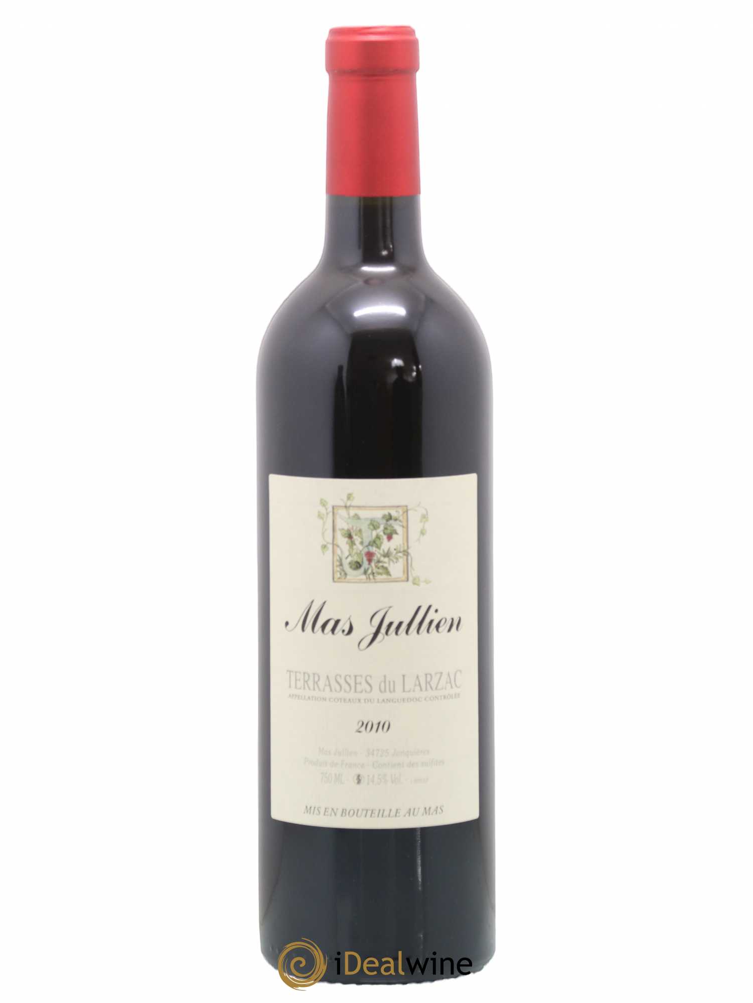 Terrasses du Larzac Mas Jullien Olivier Jullien 2010 - Lot de 1 bouteille - 0