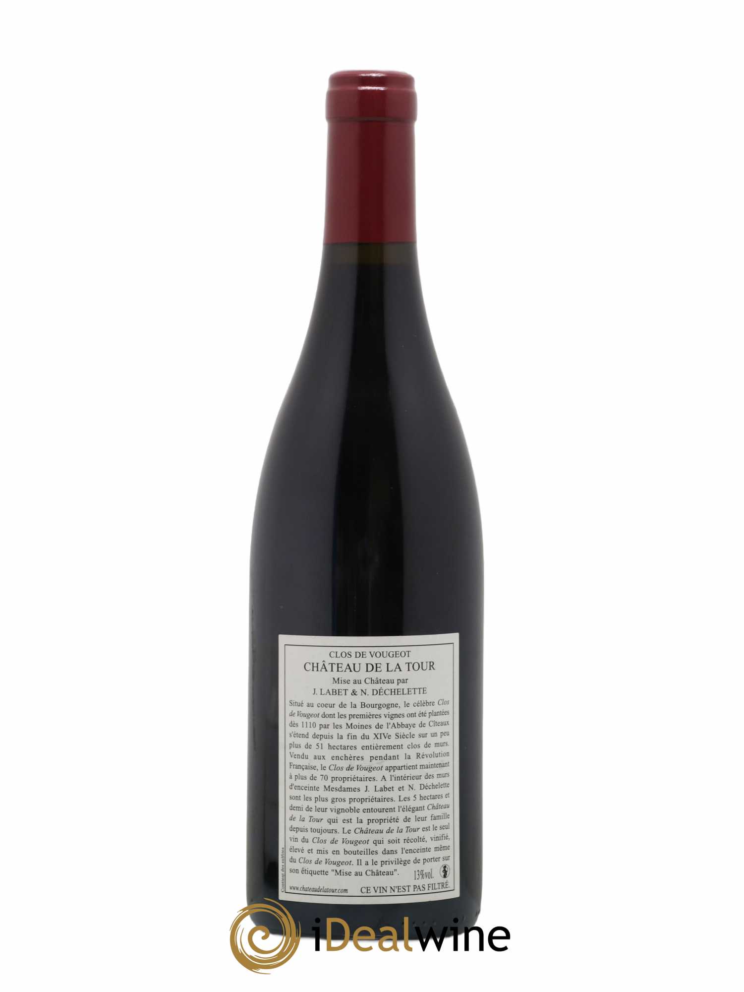 Clos de Vougeot Grand Cru Vieilles Vignes Château de La Tour 2008 - Lot de 1 bouteille - 1