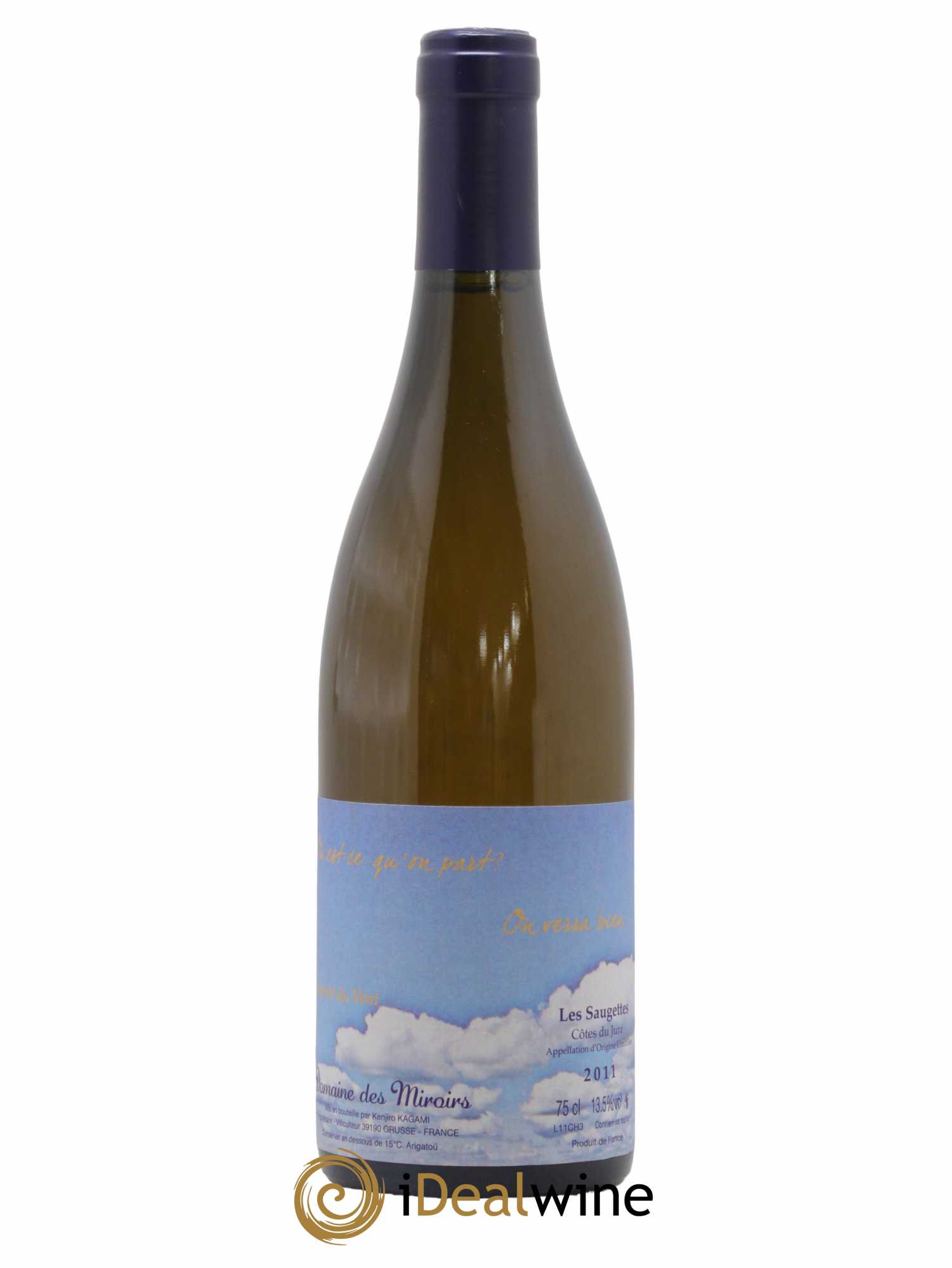 Vin de France Sonorité du vent Les saugettes Kenjiro Kagami - Domaine des Miroirs 2011 - Lot de 1 bouteille - 0
