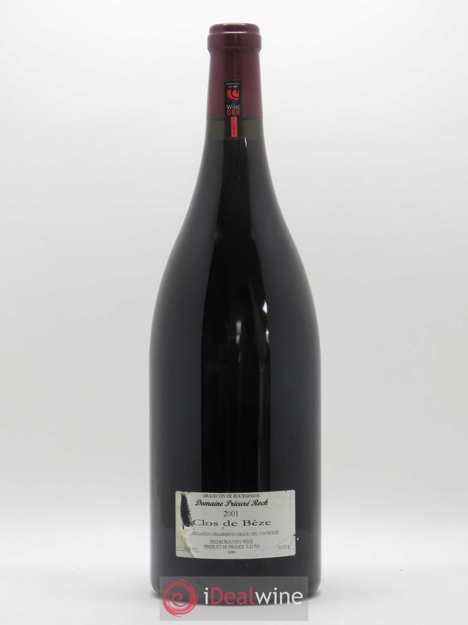 Chambertin Clos de Bèze Grand Cru Prieuré Roch 2001 - Lot de 1 magnum - 1