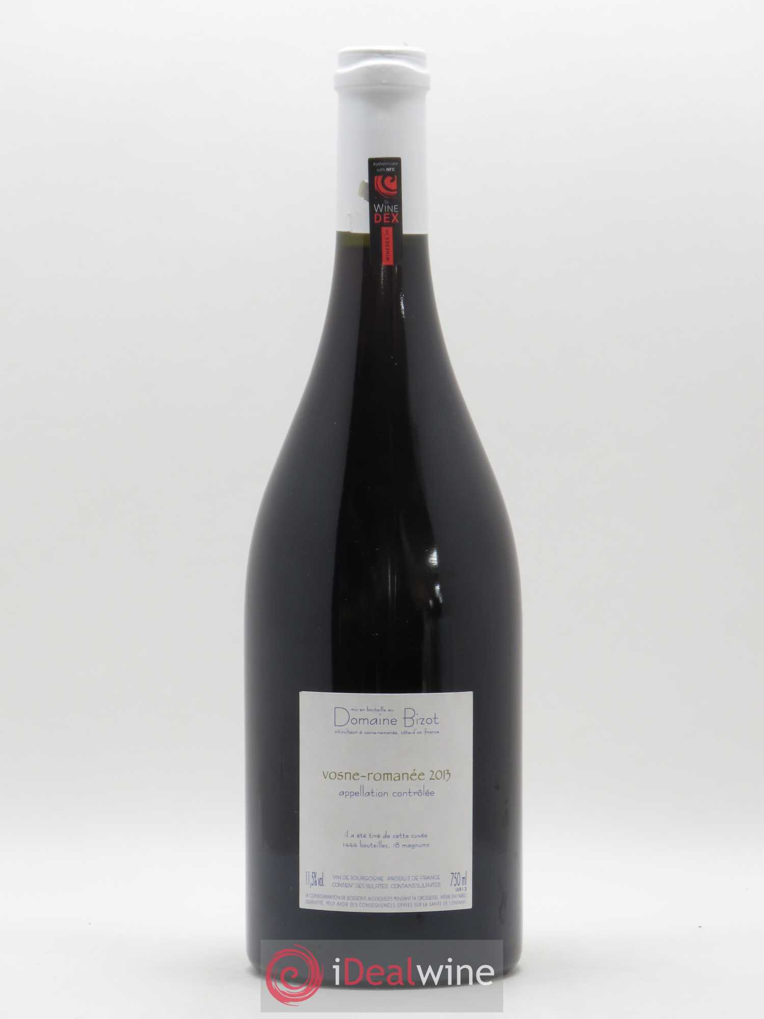 Vosne-Romanée Bizot (Domaine) 2013 - Lot de 1 bouteille - 1