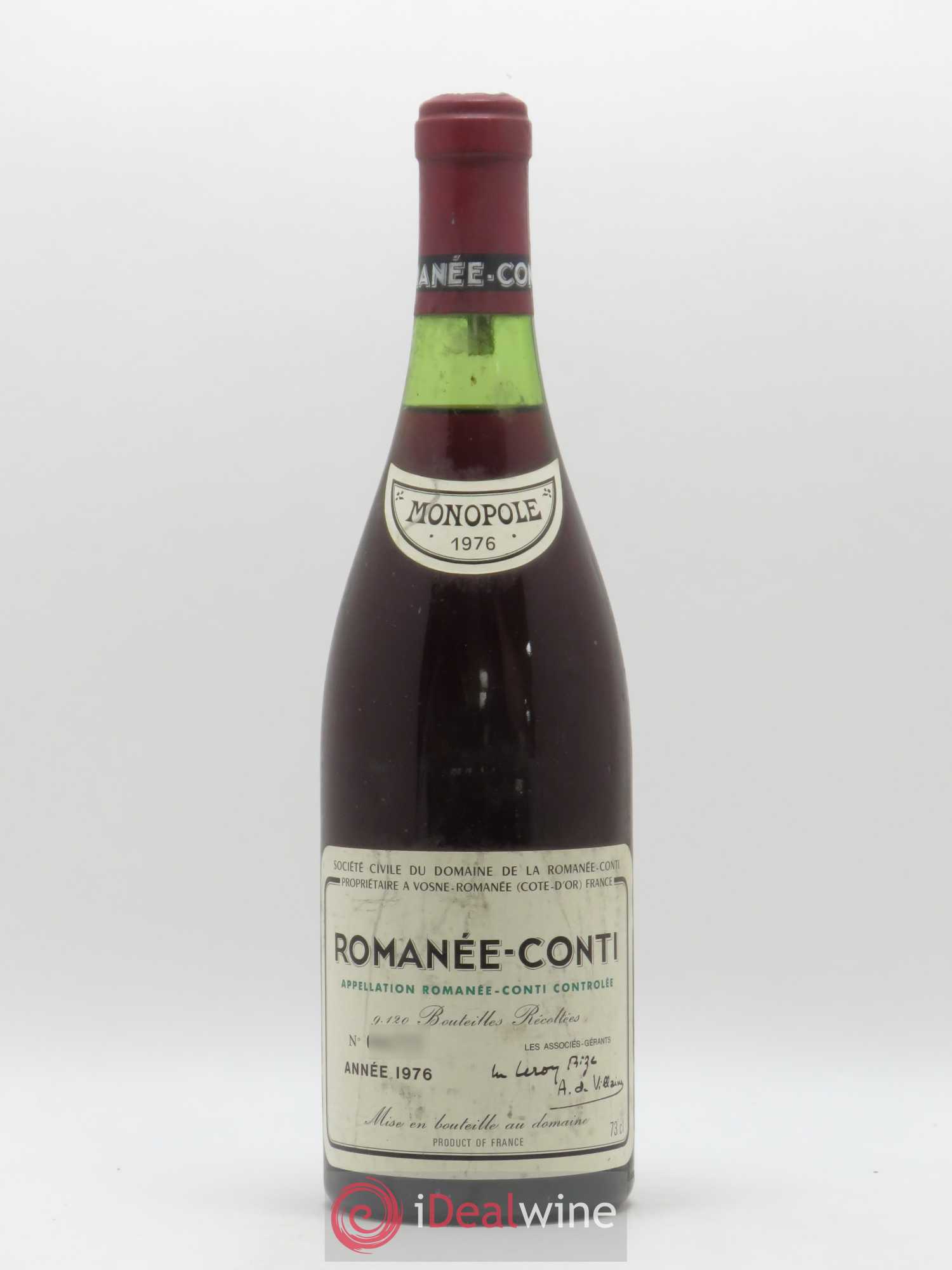 Romanée-Conti Grand Cru Domaine de la Romanée-Conti 1976 - Lot de 1 bouteille - 0
