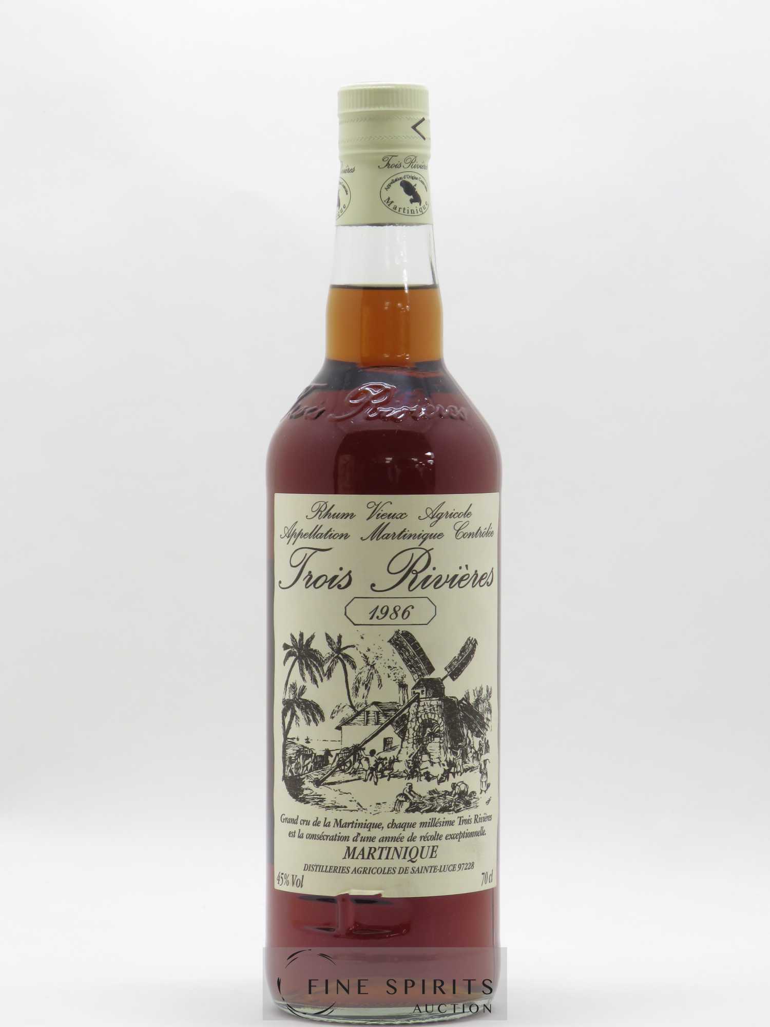 Trois Rivières 1986 Of. bottled 1996 - Posten von 1 Flasche - 1