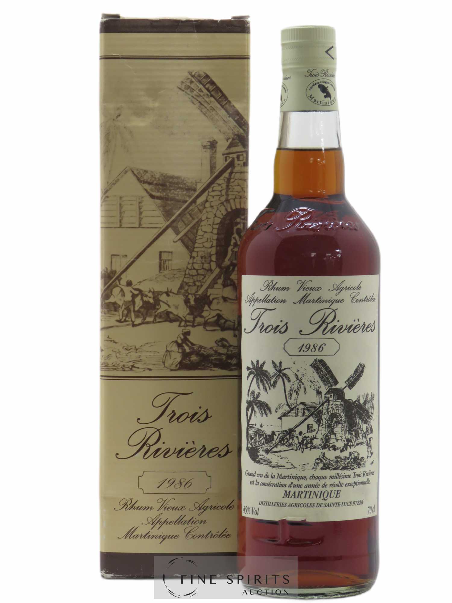 Trois Rivières 1986 Of. bottled 1996 - Posten von 1 Flasche - 0
