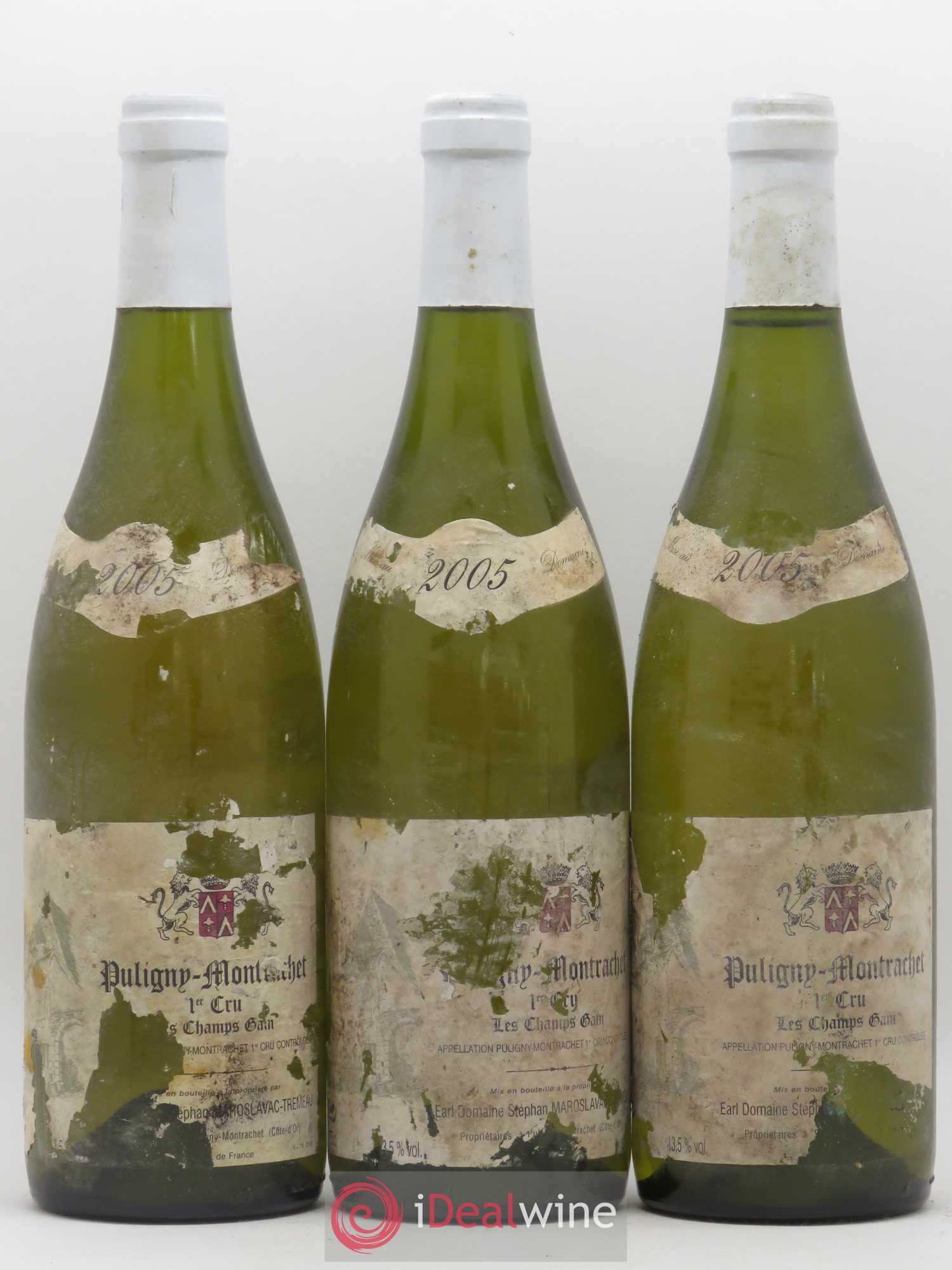 Puligny-Montrachet 1er Cru Champ Gain Domaine Maroslavac 2005 - Posten von 3 Flaschen - 0