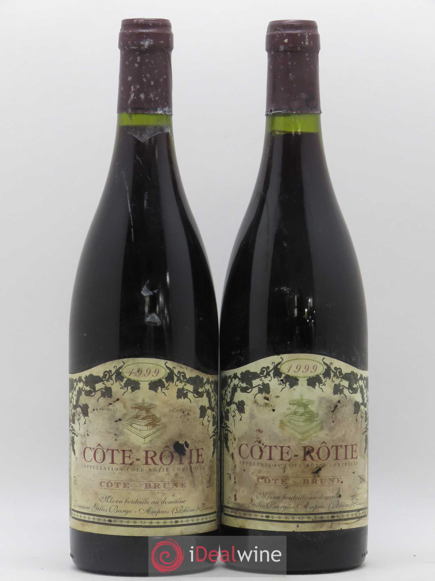 Côte-Rôtie Barge (Domaine) Cote Brune 1999 - Lot de 2 bouteilles - 0
