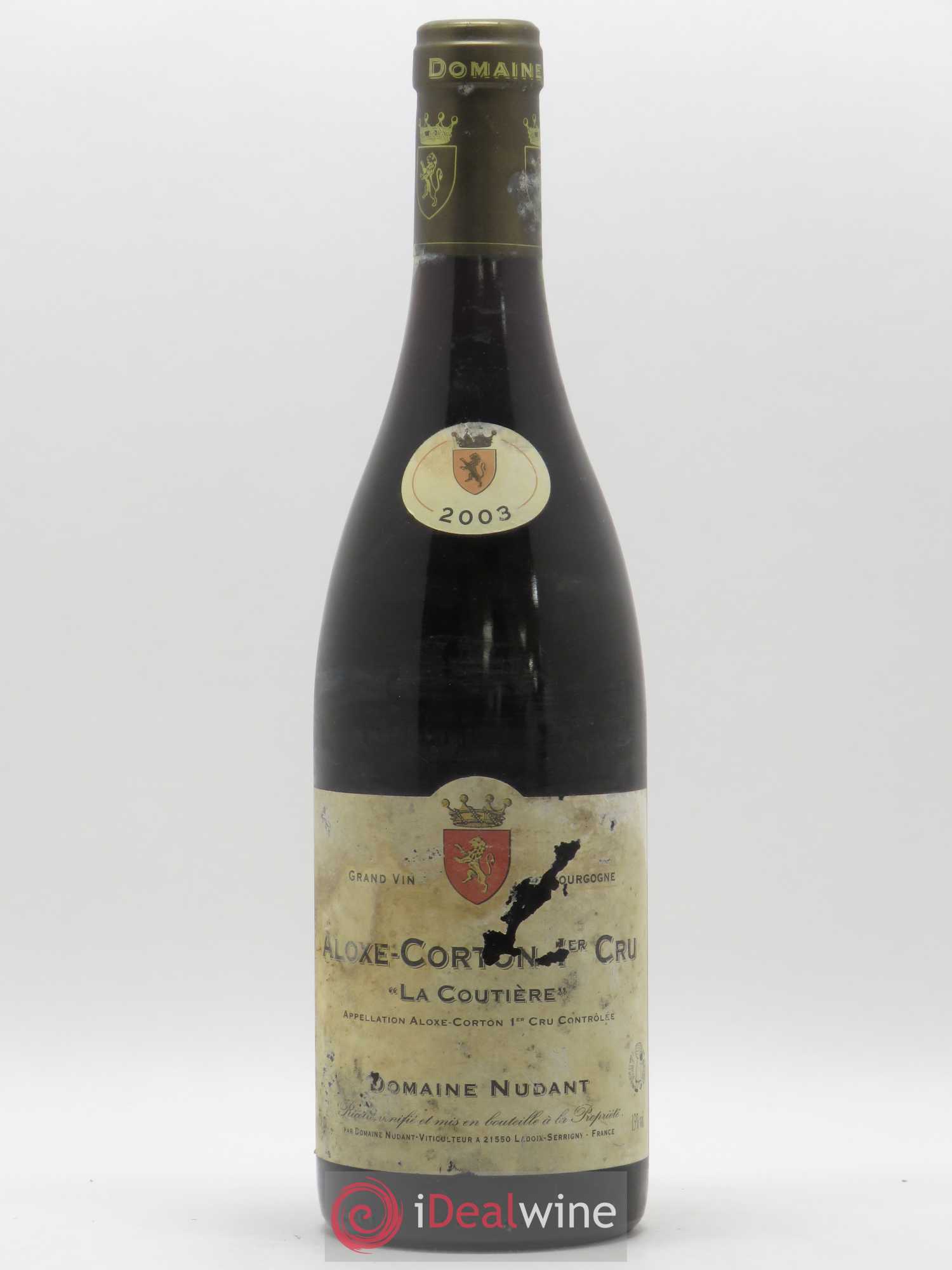 Aloxe-Corton 1er Cru La Coutière Domaine Nudant 2003 - Lot de 1 bouteille - 0