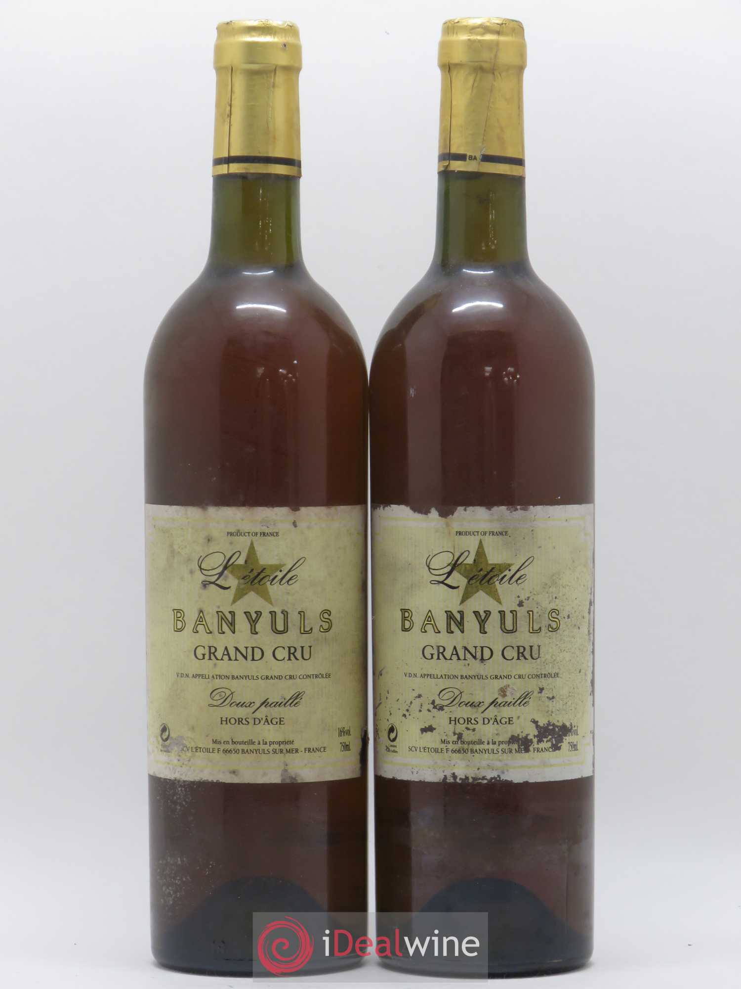Banyuls L'Etoile Grand Cru Doux Paillé Hors d'Age - Lot de 2 bouteilles - 0