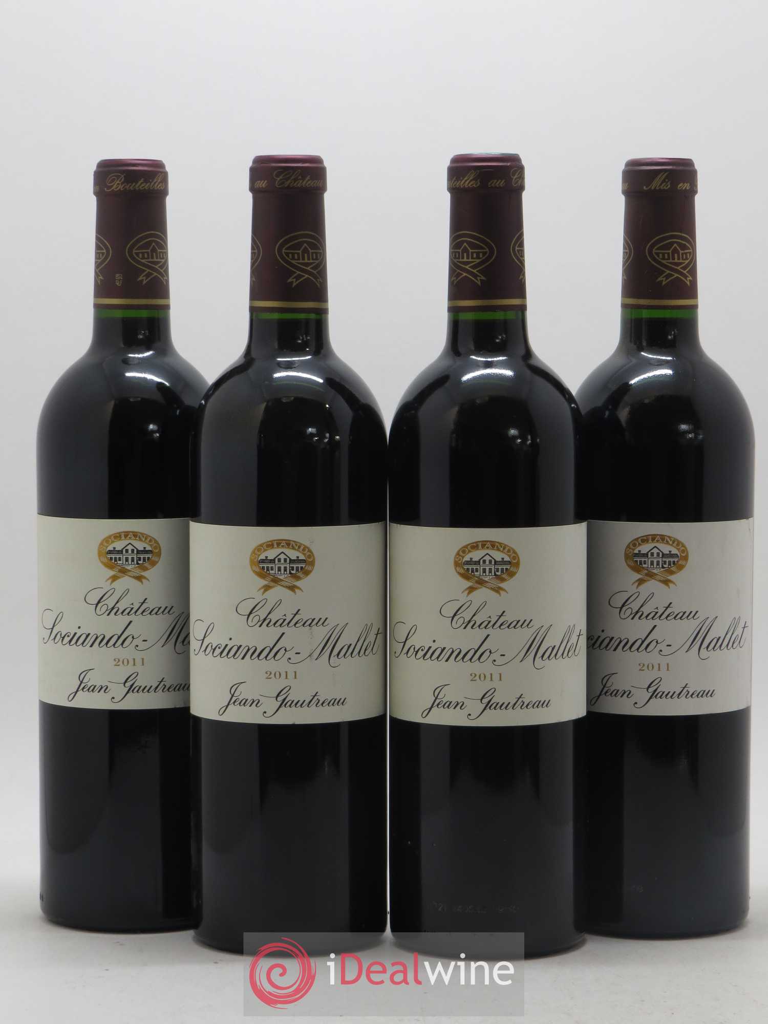 Château Sociando Mallet 2011 - Lot de 4 bouteilles - 0