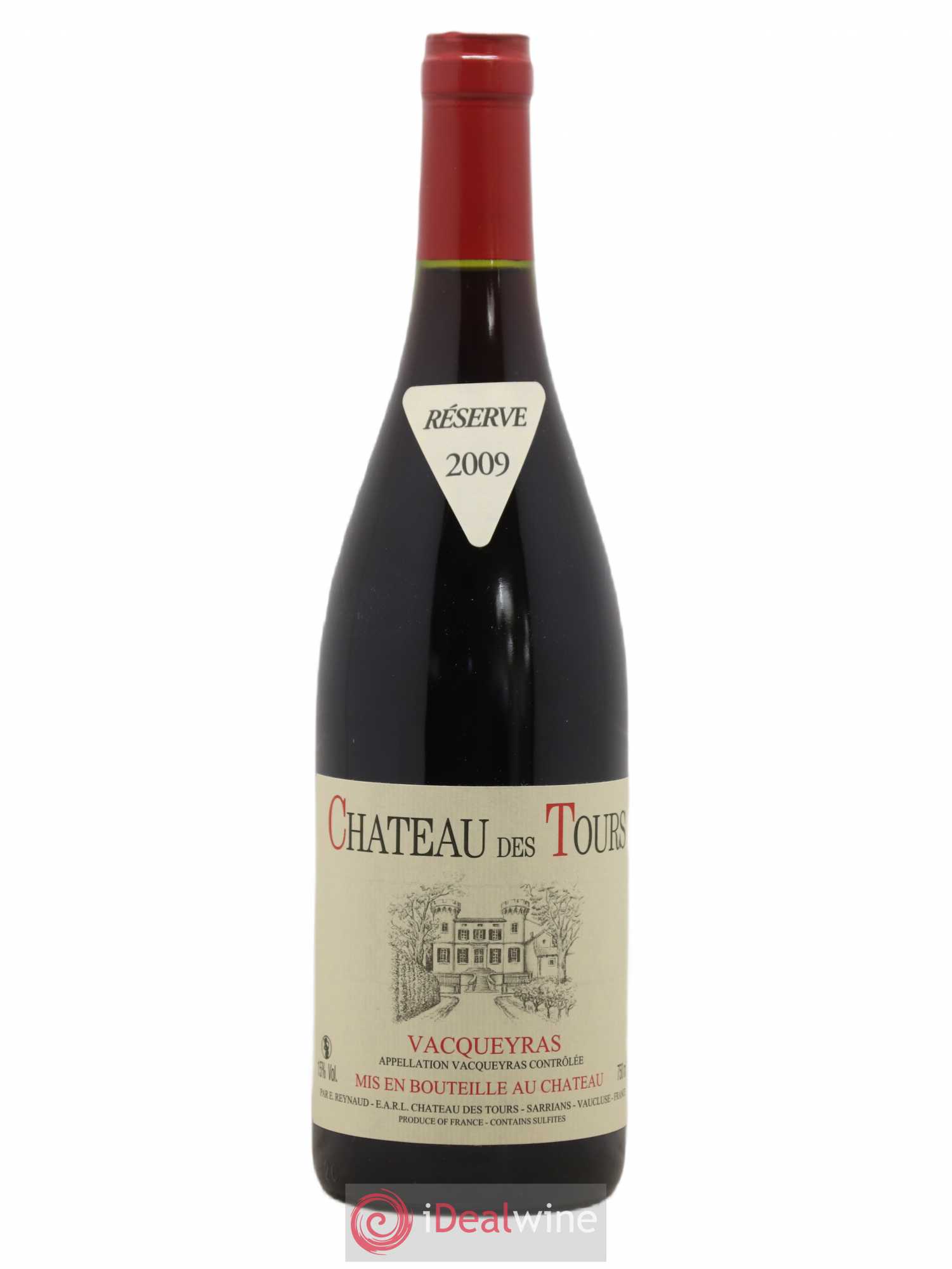 Vacqueyras Château des Tours Emmanuel Reynaud 2009 - Lot de 1 bouteille - 0