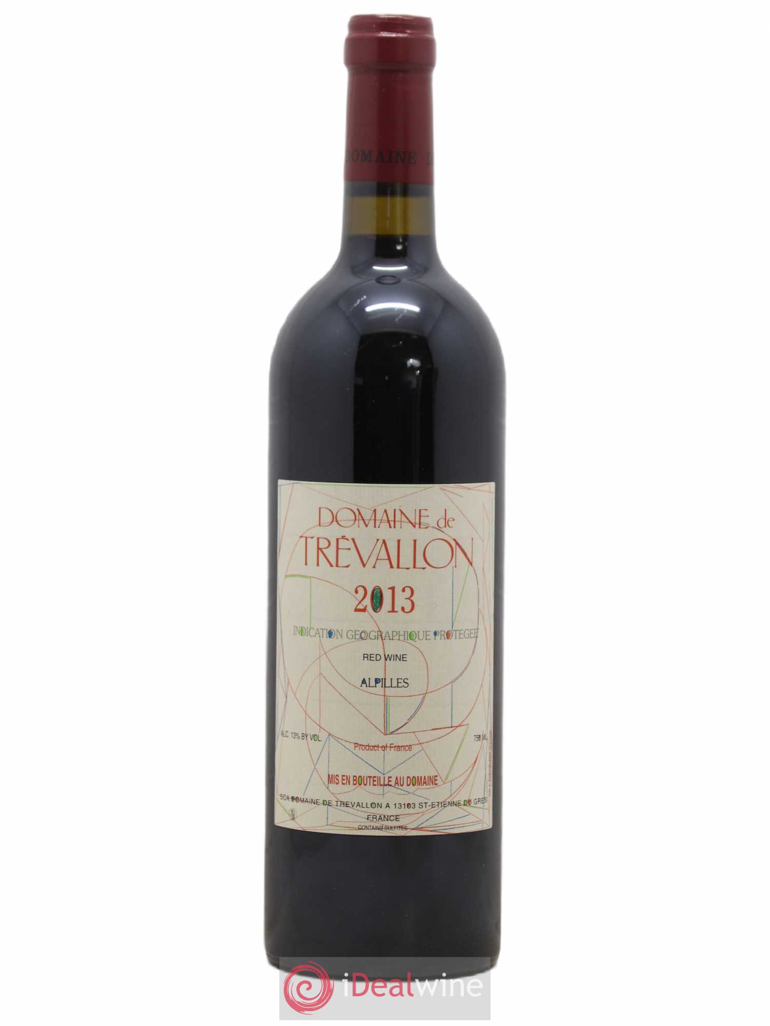 Alpilles Trévallon (Domaine de) Eloi Dürrbach (sans prix de réserve) 2013 - Lot de 1 bouteille - 0
