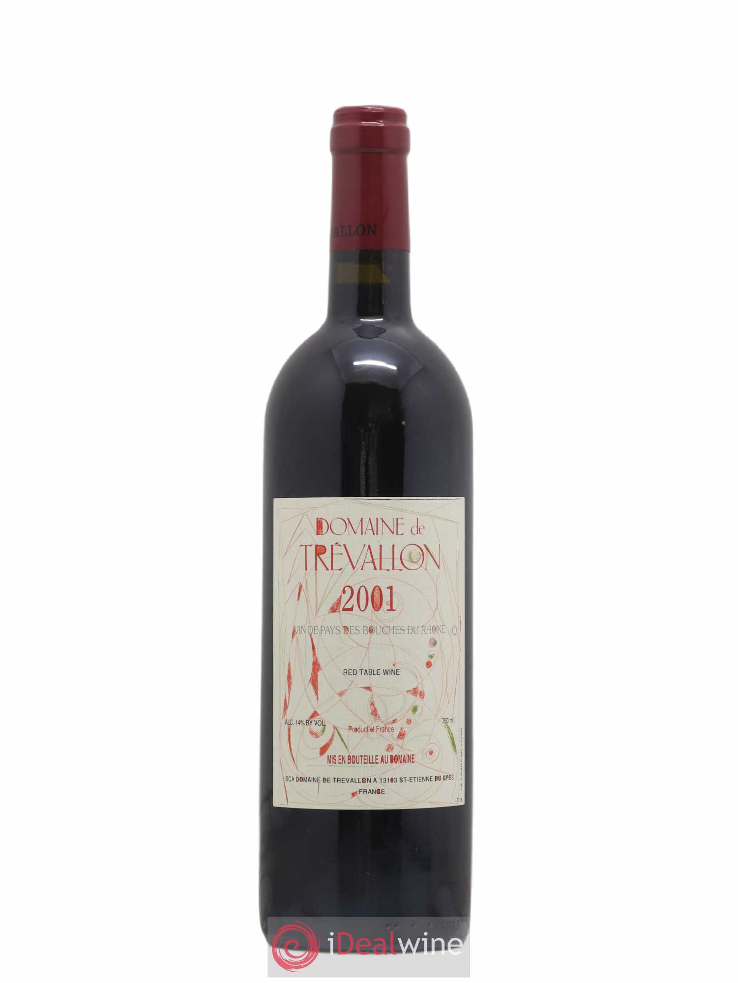 VDP Bouches du Rhône Trévallon (Domaine de) Eloi Dürrbach 2001 - Lot de 1 bouteille - 0